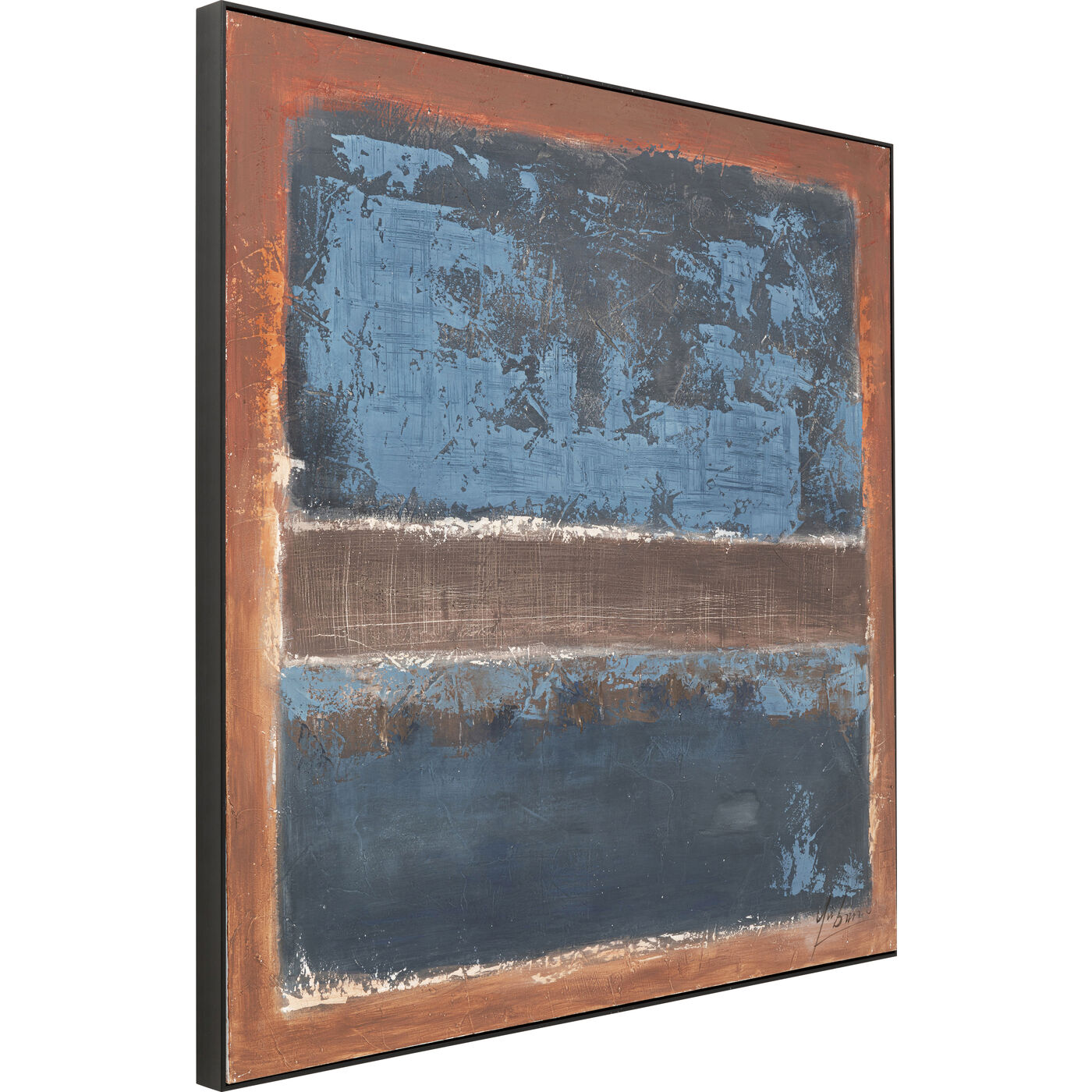 Картина Silence Blue 120x120cm KARE 56785