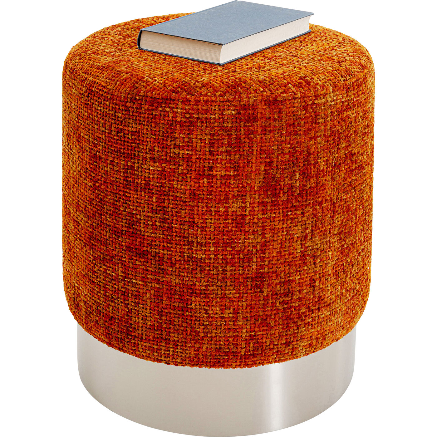 Пуф Cherry Dining Silber Orange Ø39cm KARE 70535