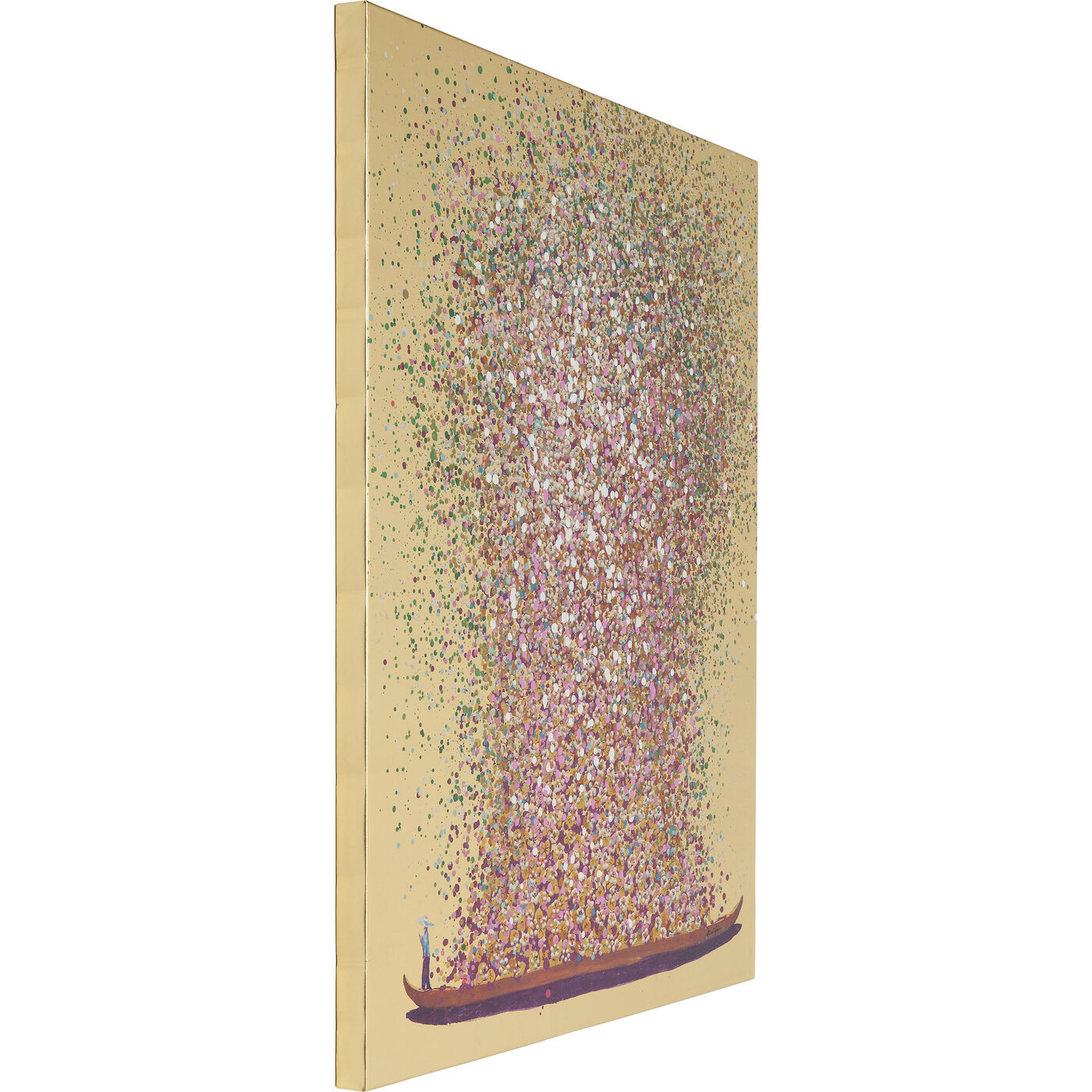 Картина Flower Boat Gold Pink 160x120 см KARE 65737