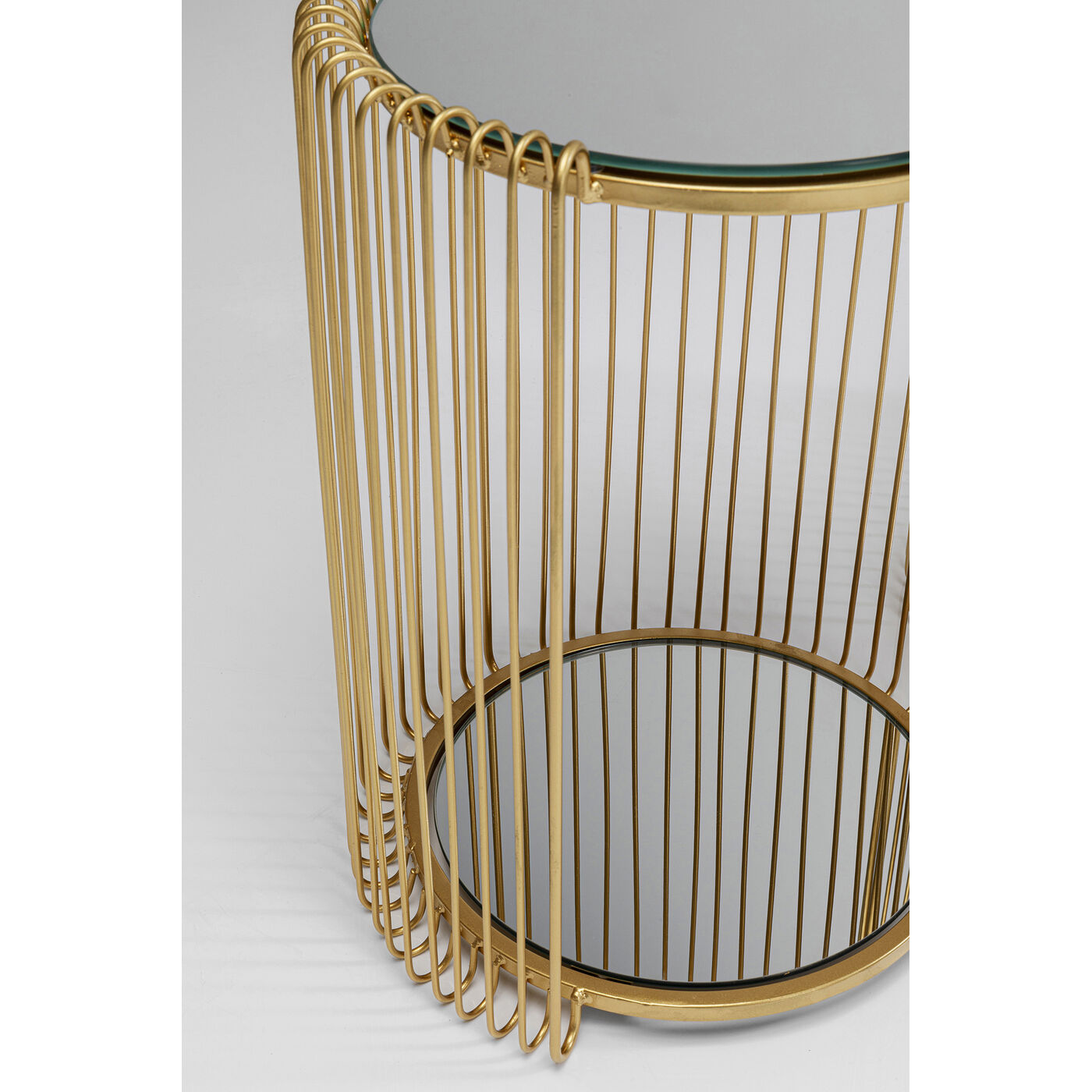 Стол приставной Wire Double Brass (2 шт.) KARE 87673