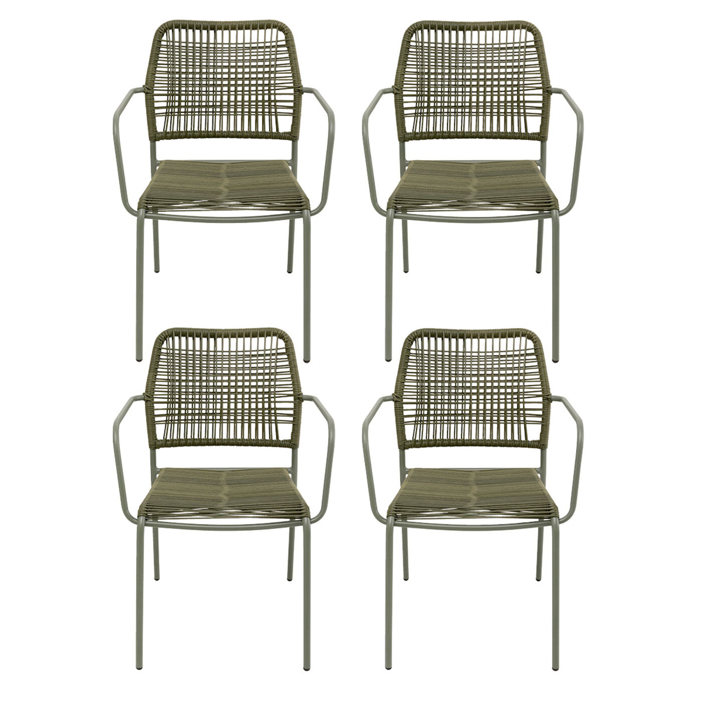 Стулья уличные Madagascar Green 4/Set KARE 40434
