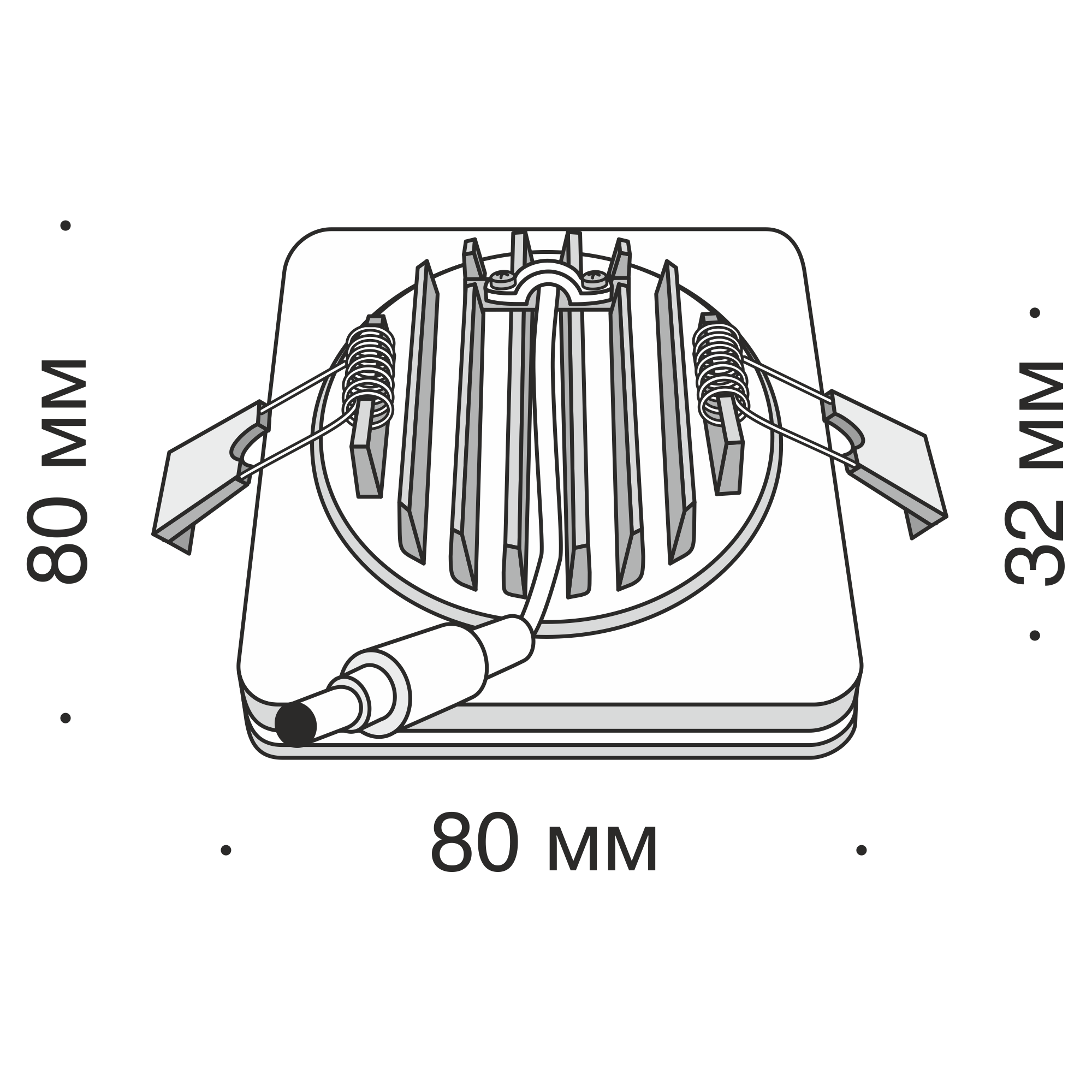 Встраиваемый светильник Maytoni DL303-L7W