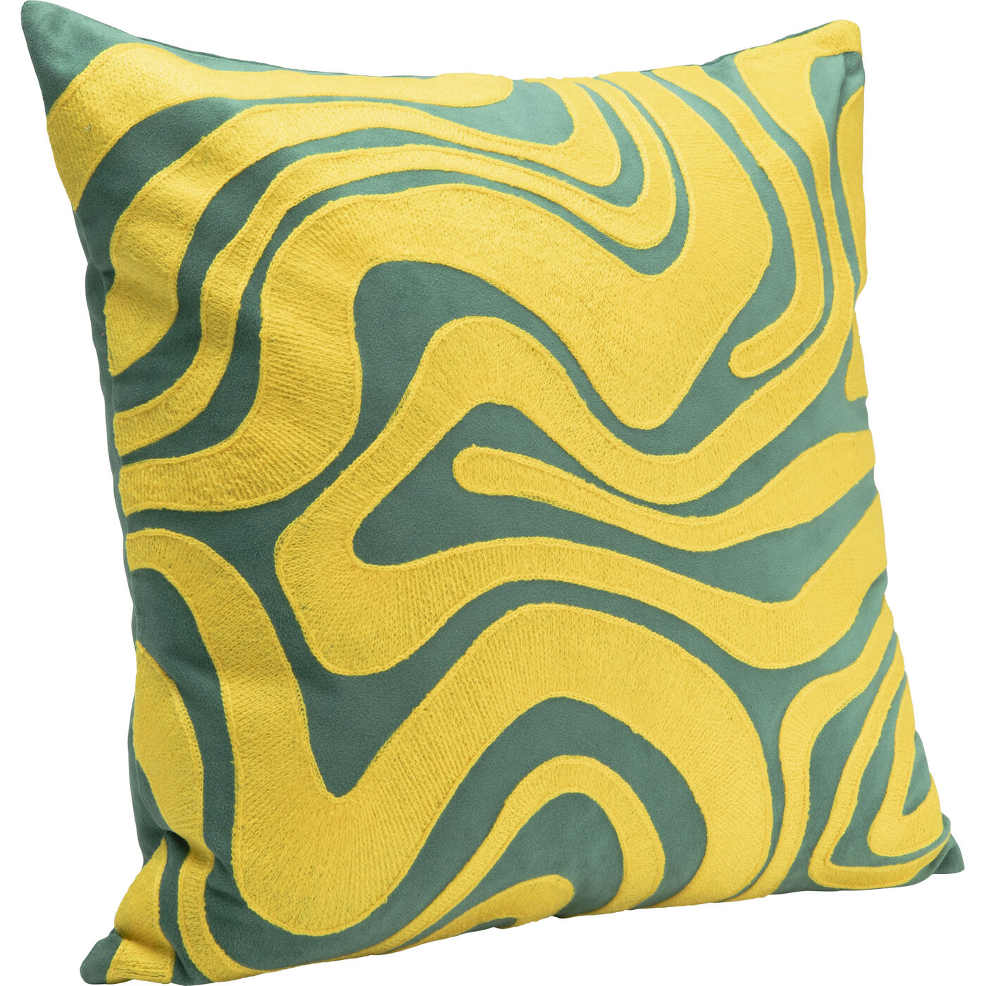 Подушка Electric Feeling Yellow 45x45cm KARE 57955