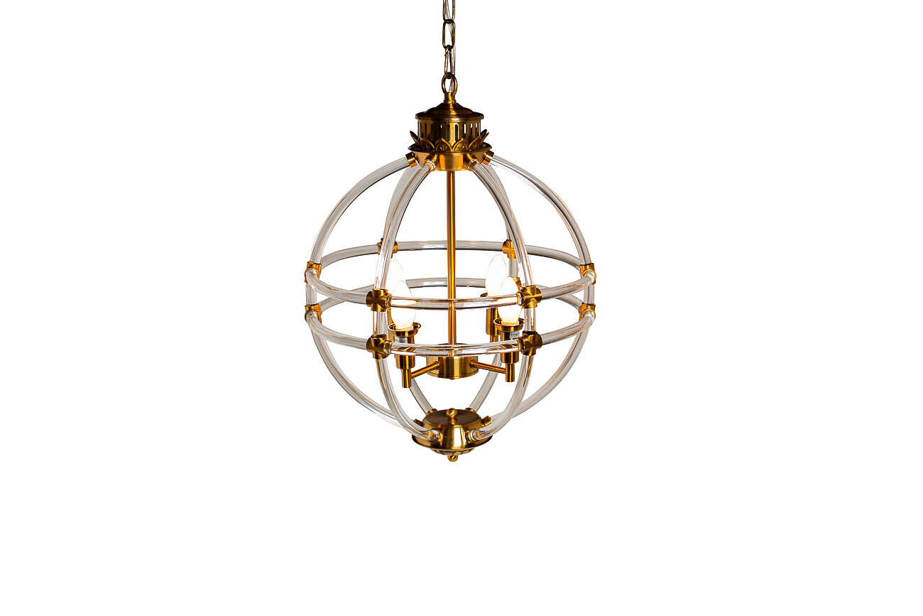 Светильник подвесной винтажный (золото) Garda Decor K2MP-766BR