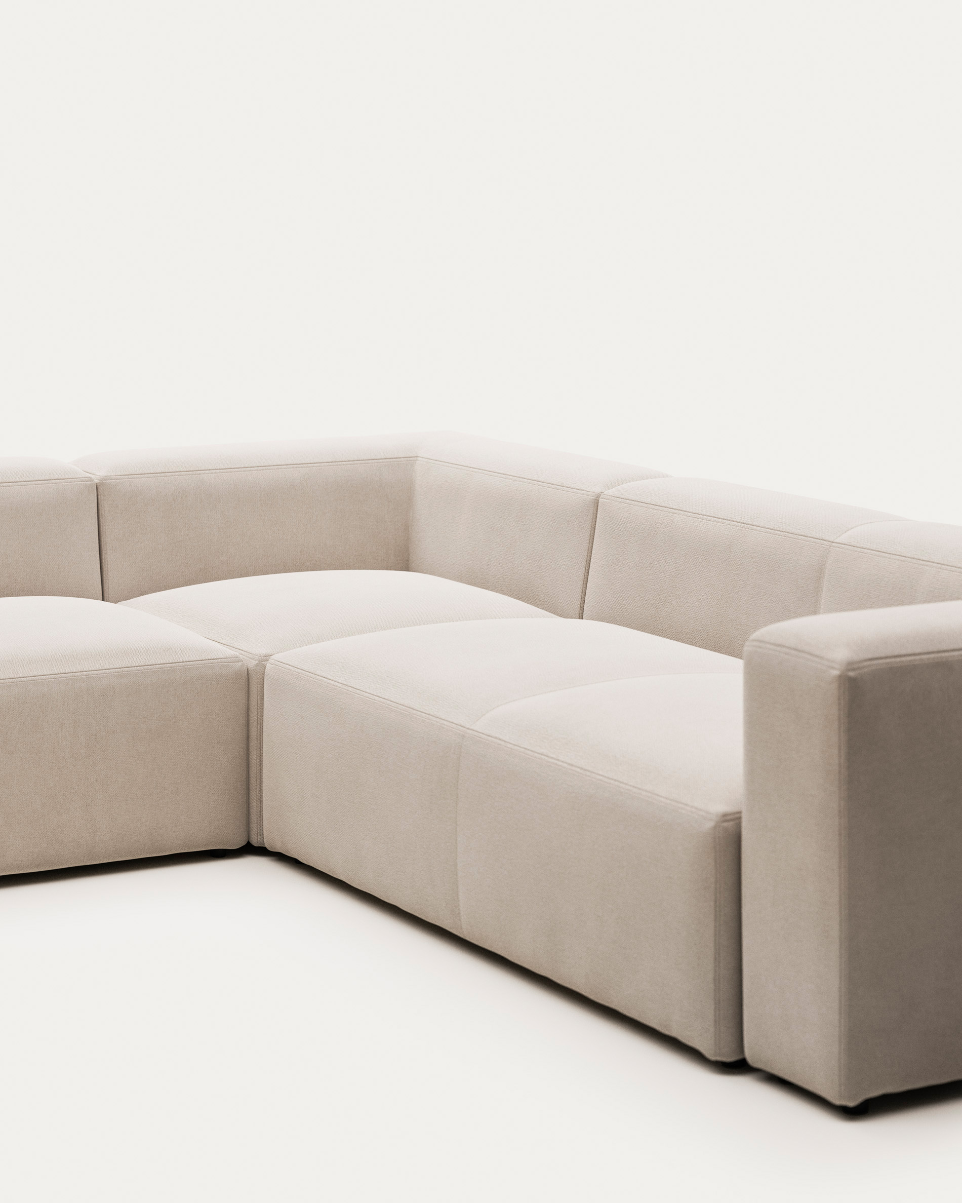 Угловой 5 местный диван Blok 320 x 290 cm бежевый La Forma (ex Julia Grup)