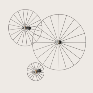 Бра Wheel 60 cm черный + цоколь 5 cm черный Aromas del Campo