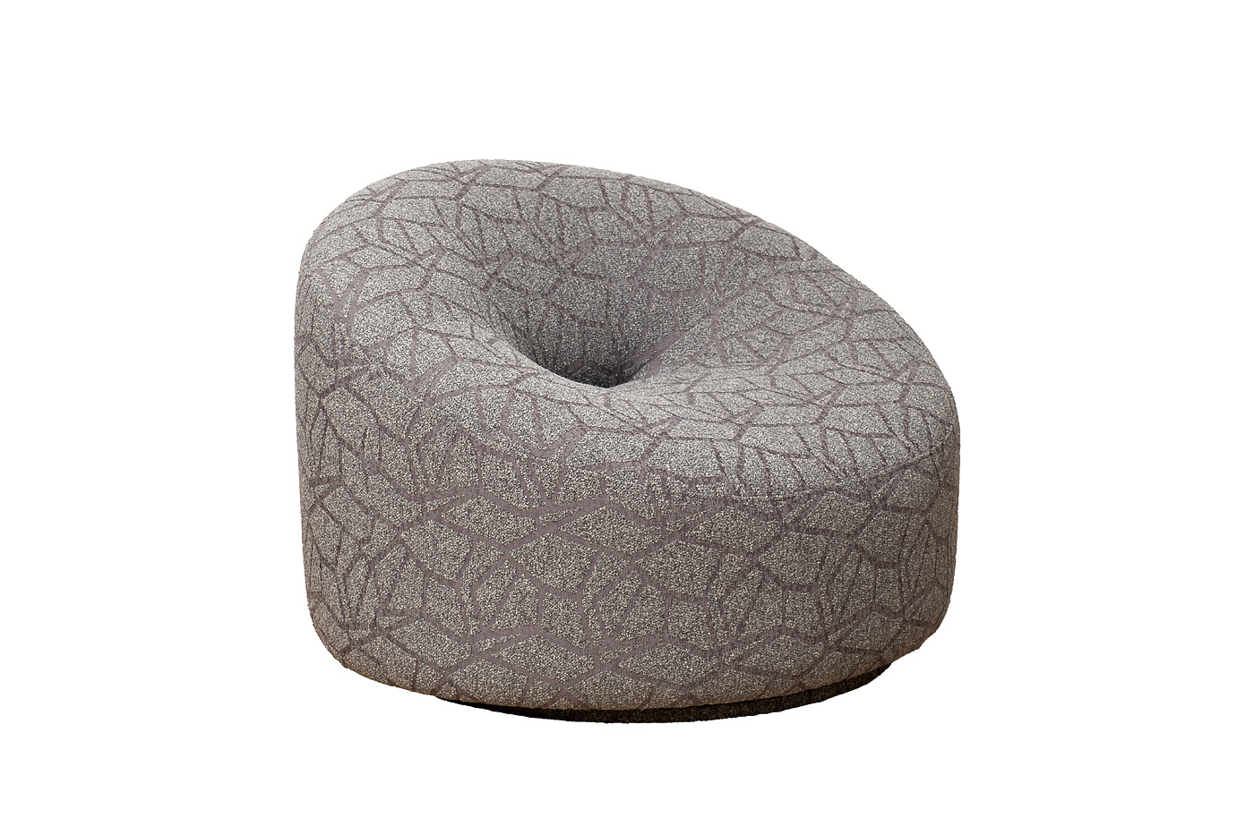 Кресло вращающееся Luna букле серое Garda Decor LUNA-3K-BUTA5403-SER