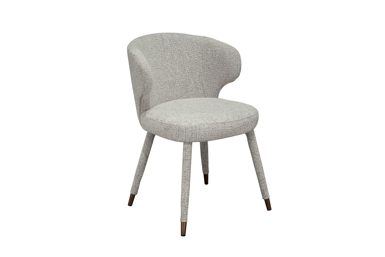 Стул обеденный шенилл белый 55*62*77 Garda Decor 30C-13780