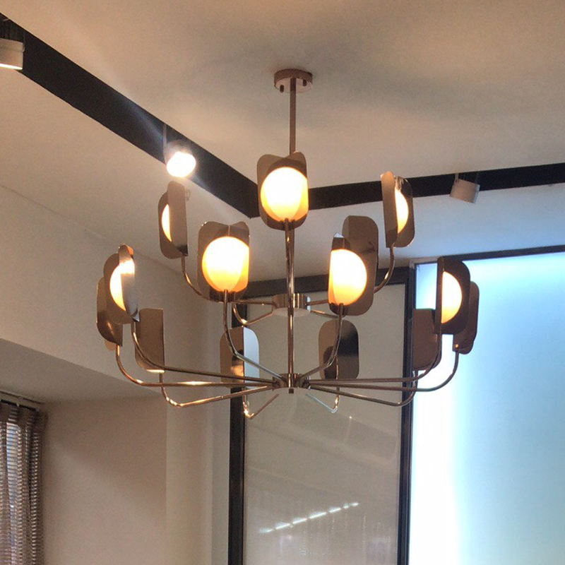 Люстра на штанге Chandeliers LEAF D80 by ImperiumLoft
