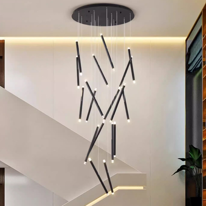 Люстра Dutti D0068 LED Chandelier Modern 28 Rose Gold by ImperiumLoft
