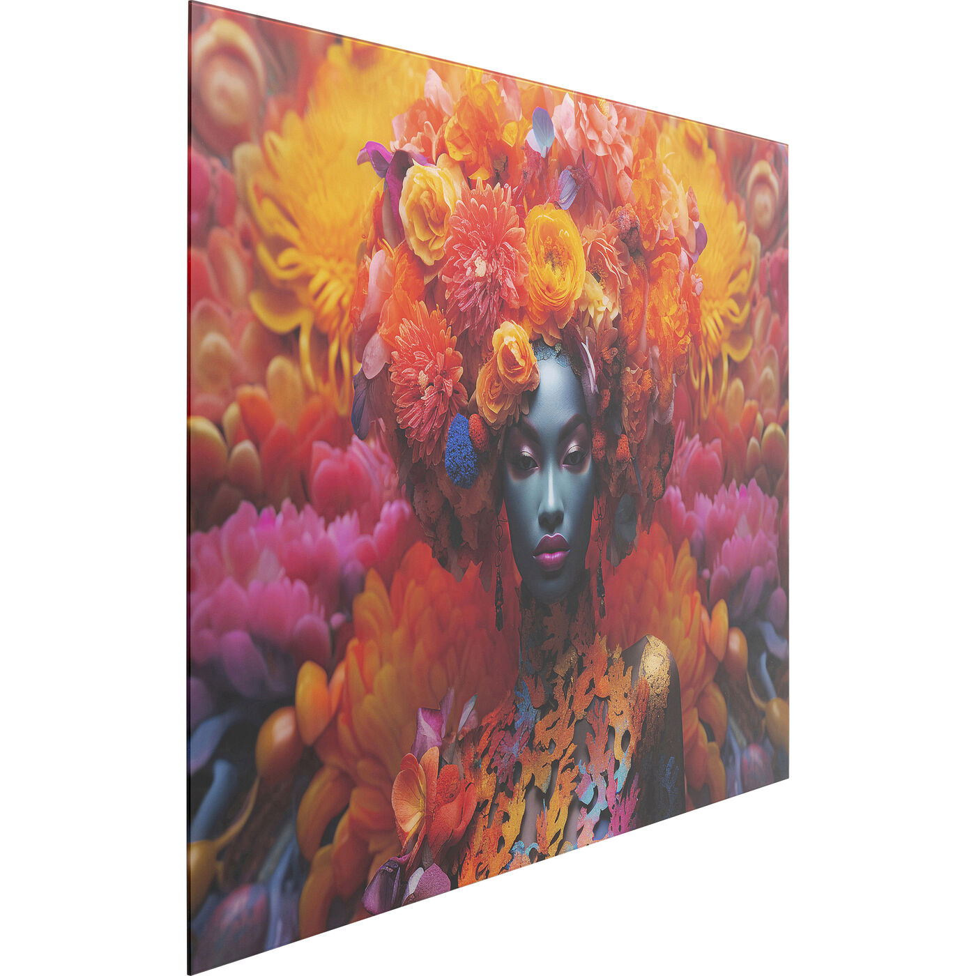 Картина стеклянная Flowers Dream Women 80x120cm KARE 56573