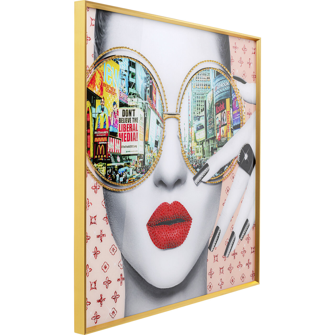Картина в раме Times Square View 80x80 см KARE 56413