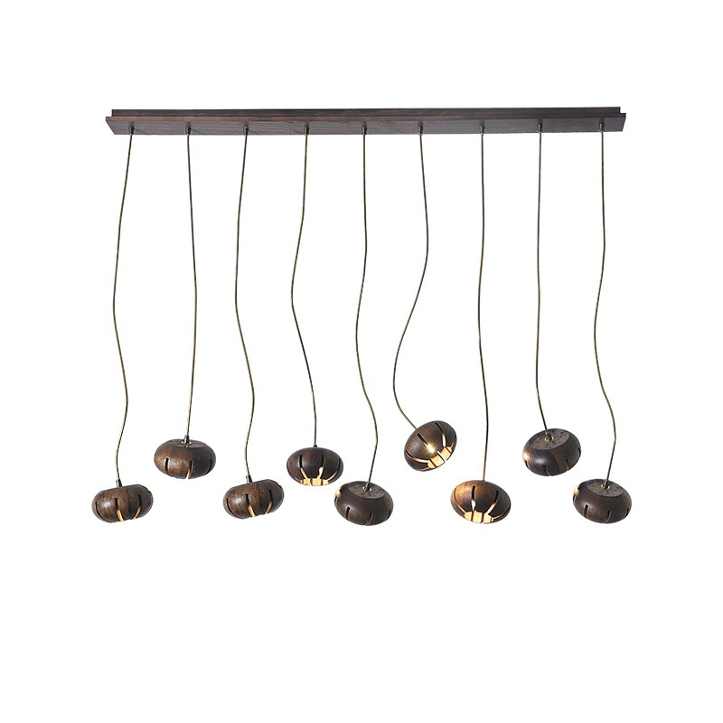 Дизайнерская люстра CAPSULES L110 Dark wood by ImperiumLoft