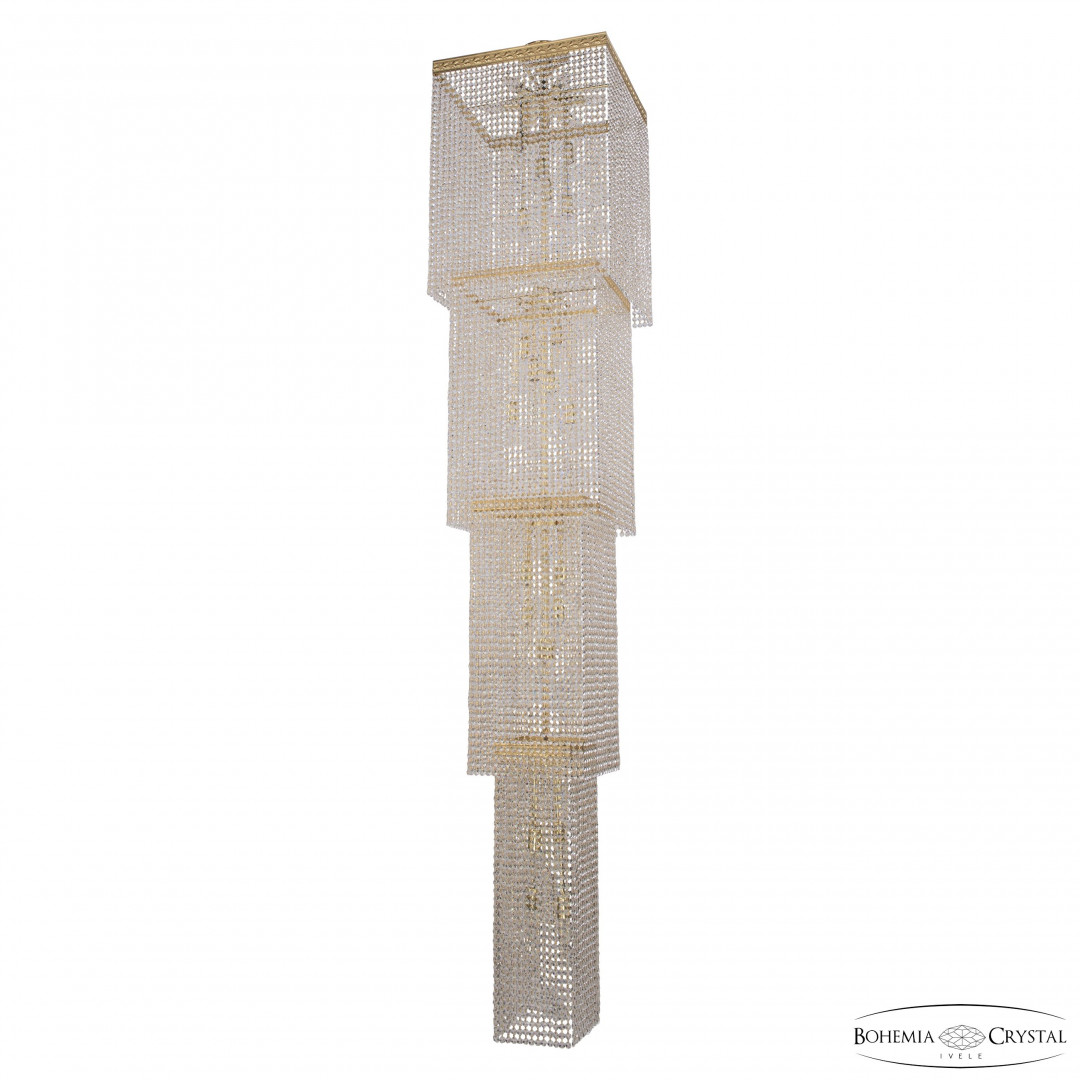 Люстра каскад хрустальная 83302/50IV-250 G Bohemia Ivele Crystal