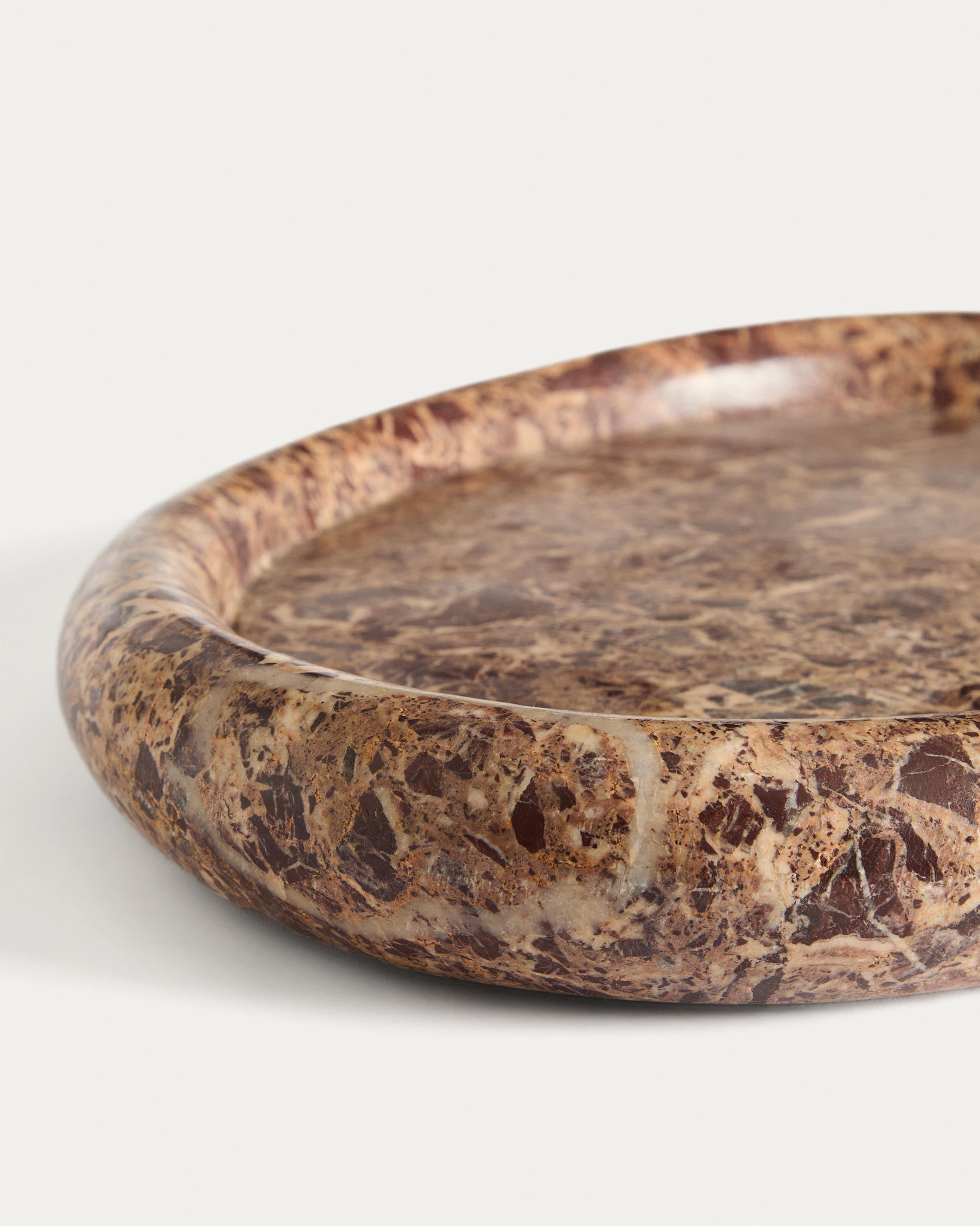 Поднос Lenorel из бордового мрамора 43 x 28 см La Forma 436974