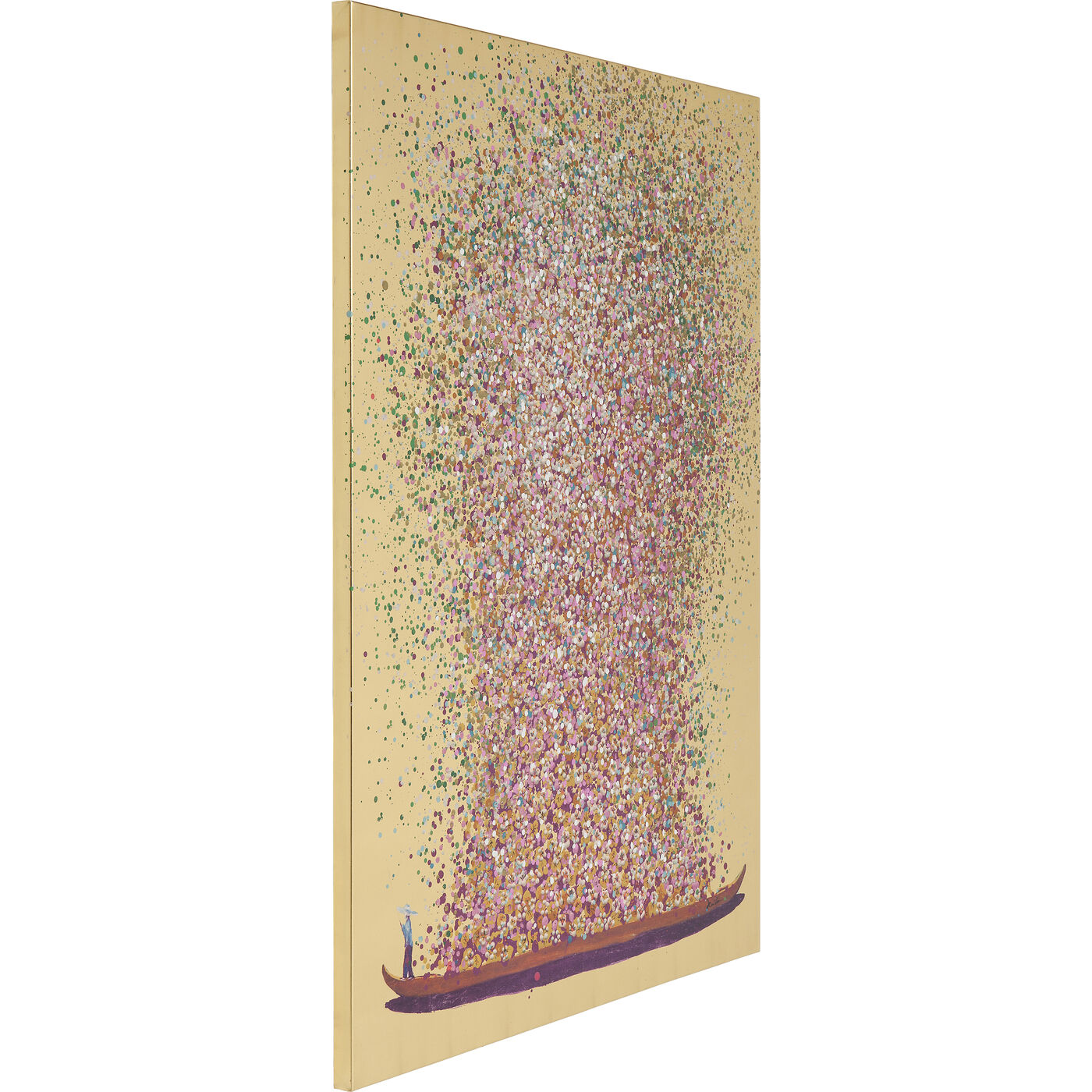 Картина Flower Boat Gold Pink 100x80 см KARE 65740