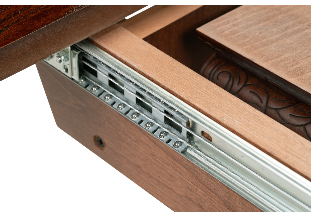 Стол деревянный Woodville Альфред 110(160)х110х80 орех / коричневая патина 450826