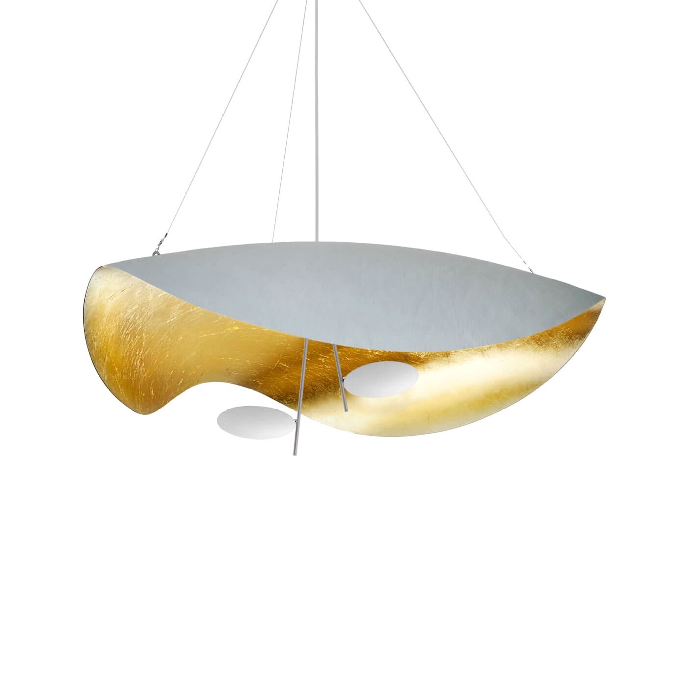 Подвесной светильник Catellani & Smith Lederam Manta S2 white/gold