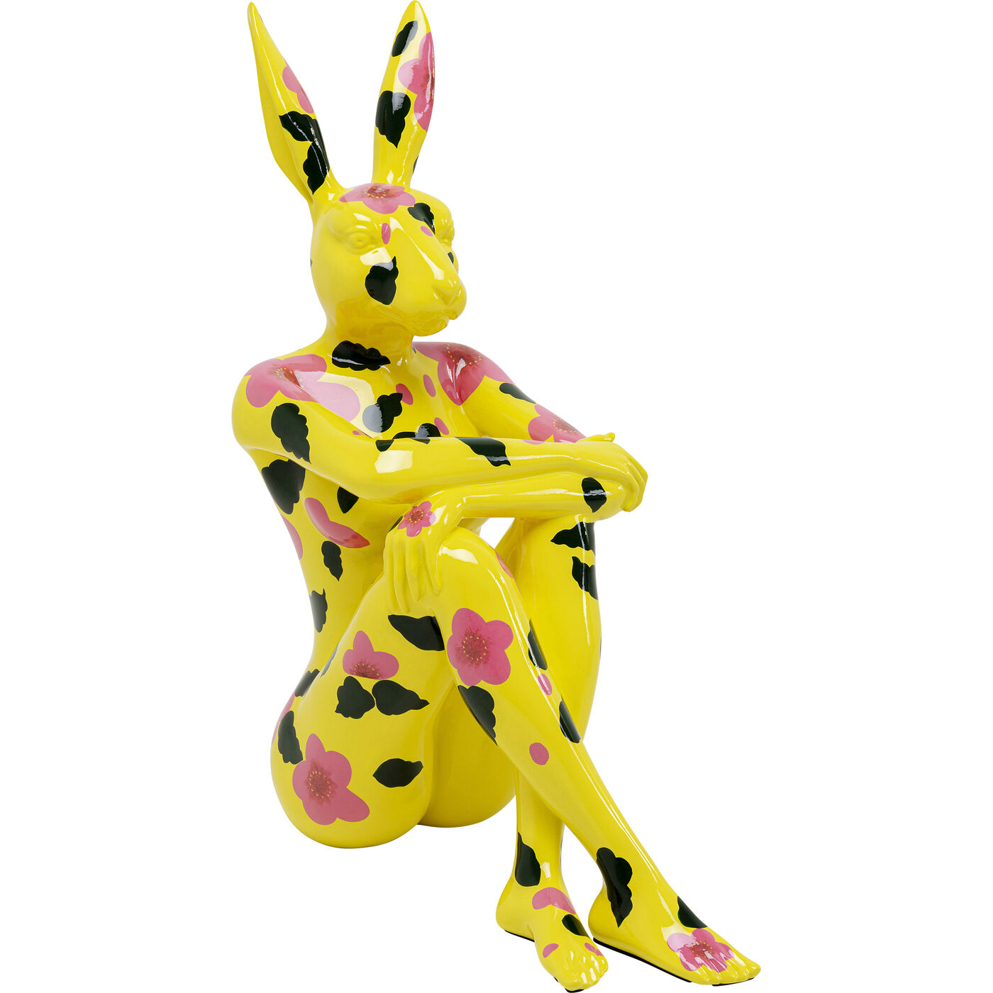 Фигура декоративная Gangster Rabbit Yellow 80 см KARE 56293