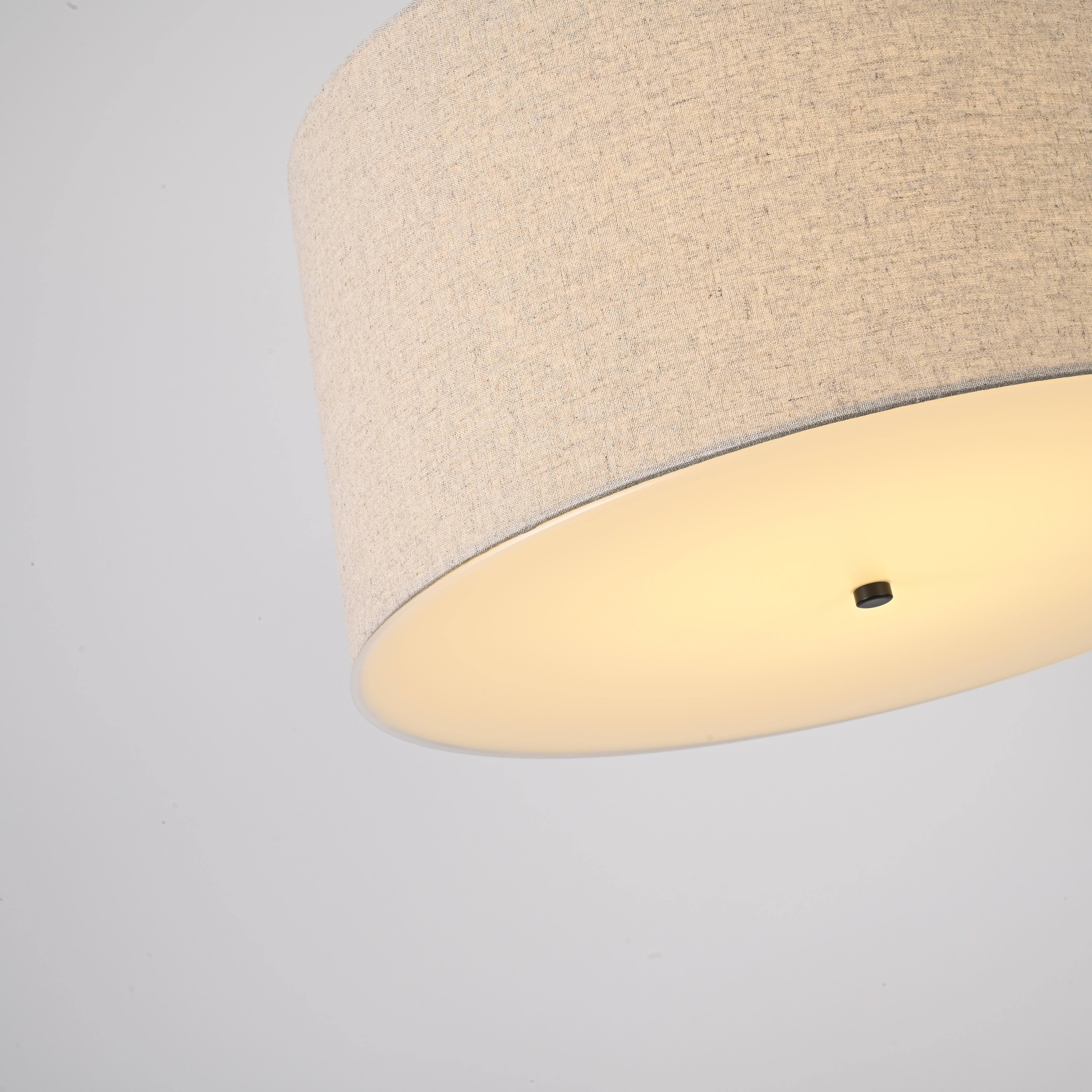 Люстра RH ROUND Linen Shade Pendant by ImperiumLoft