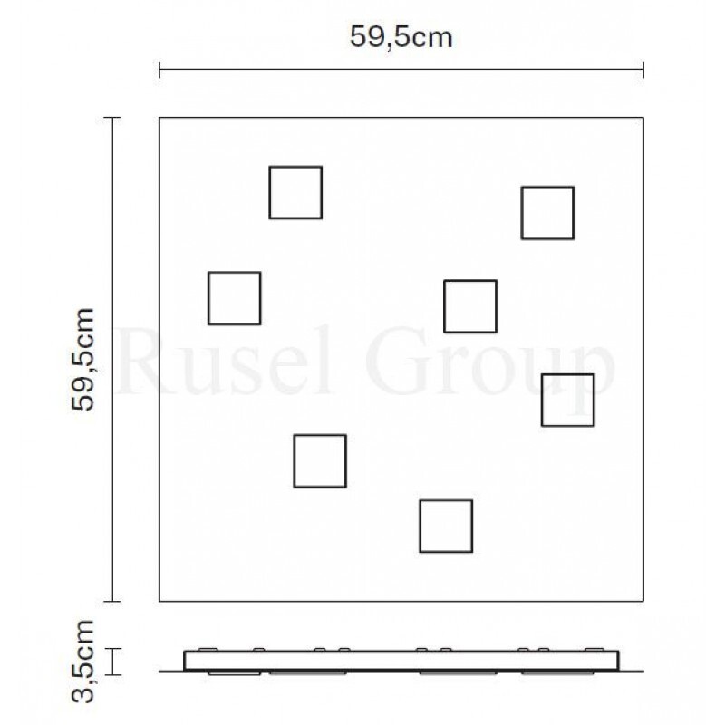 Настенно-потолочный светильник Fabbian QUARTER F38 G13 14