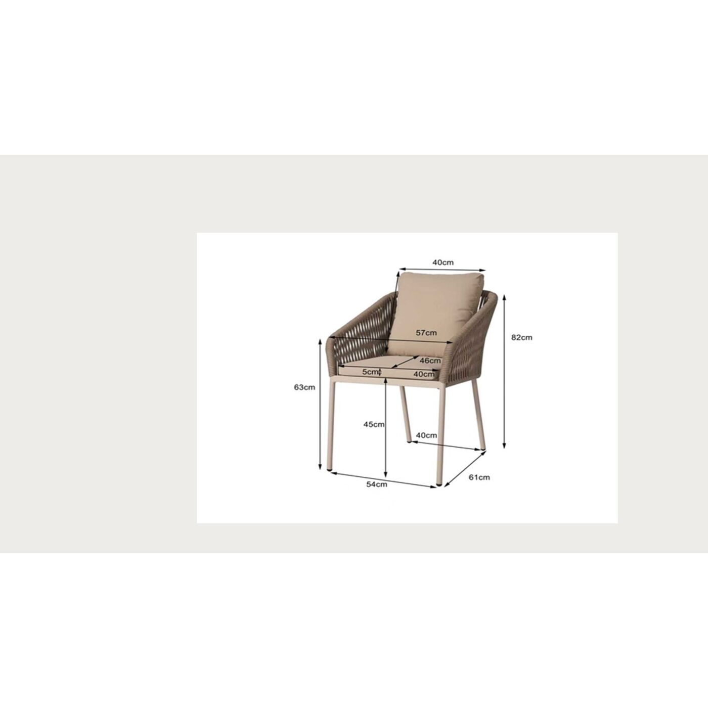Стул Malta Slim Beige KARE 70425