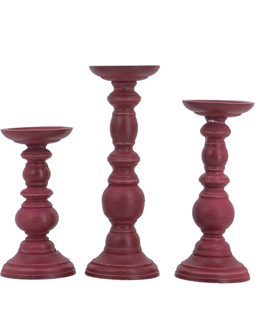 Подсвечники, набор Glasar 480324-RED