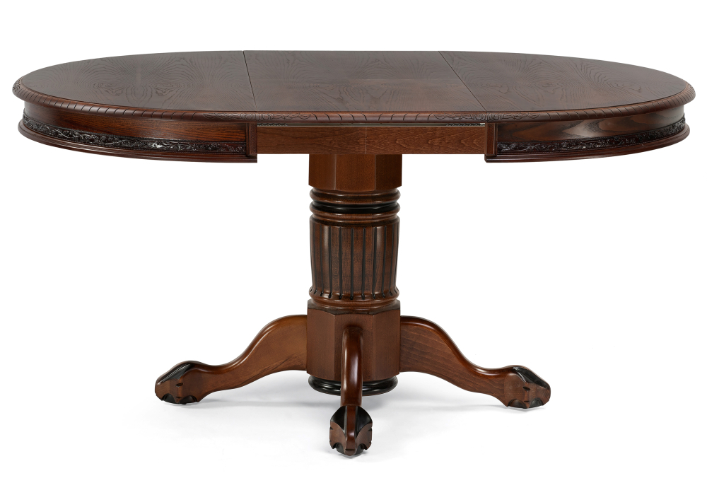 Стол деревянный Woodville Альфред 110(160)х110х80 орех / коричневая патина 450826