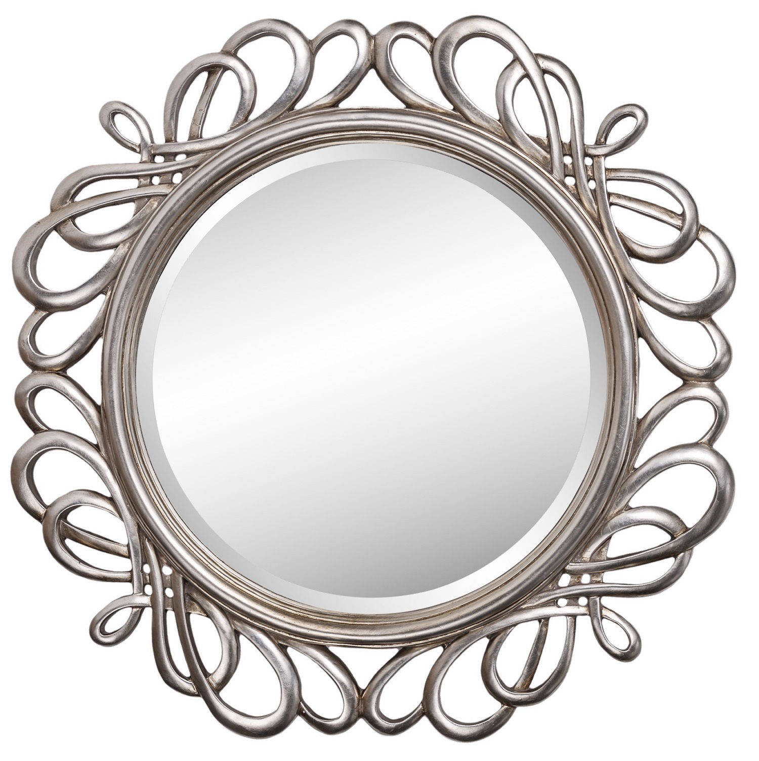Зеркало в раме модерн Plexus Silver Art-Zerkalo FA106SL