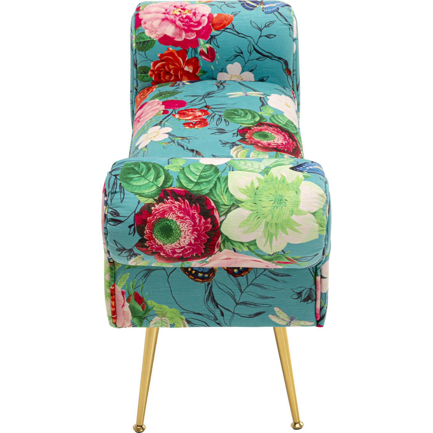 Скамья Wing Flower Fever Blau 100cm KARE 71151