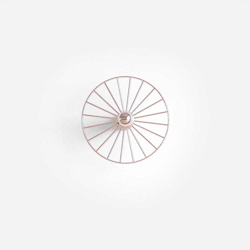 Бра Wheel 30 cm хром + цоколь 5 cm хром Aromas del Campo