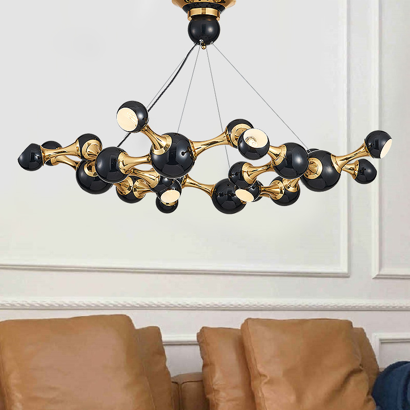 Дизайнерская люстра ATOMIC ROUND SUSPENSION White by ImperiumLoft