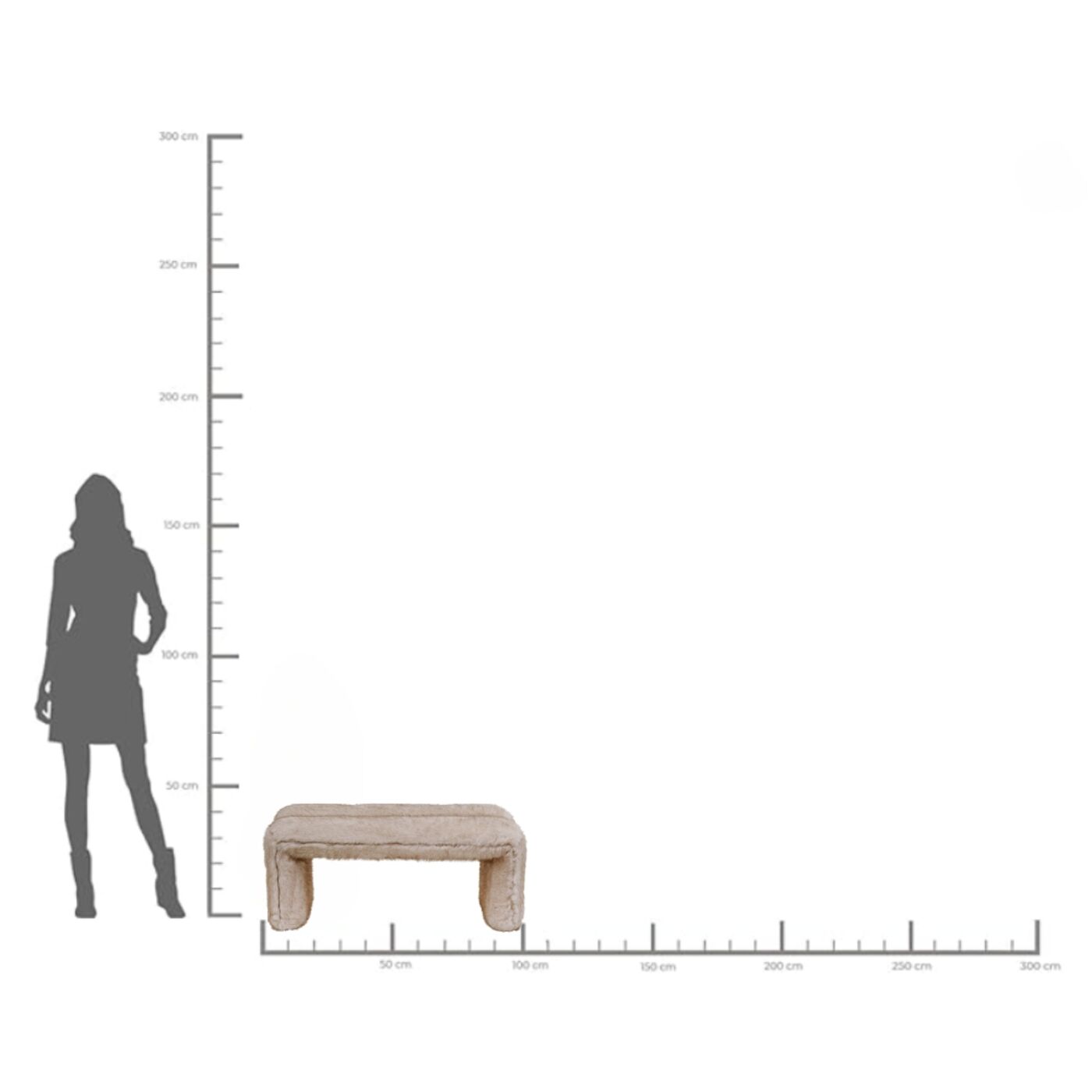 Скамья Lilja Soft 101cm KARE 70833