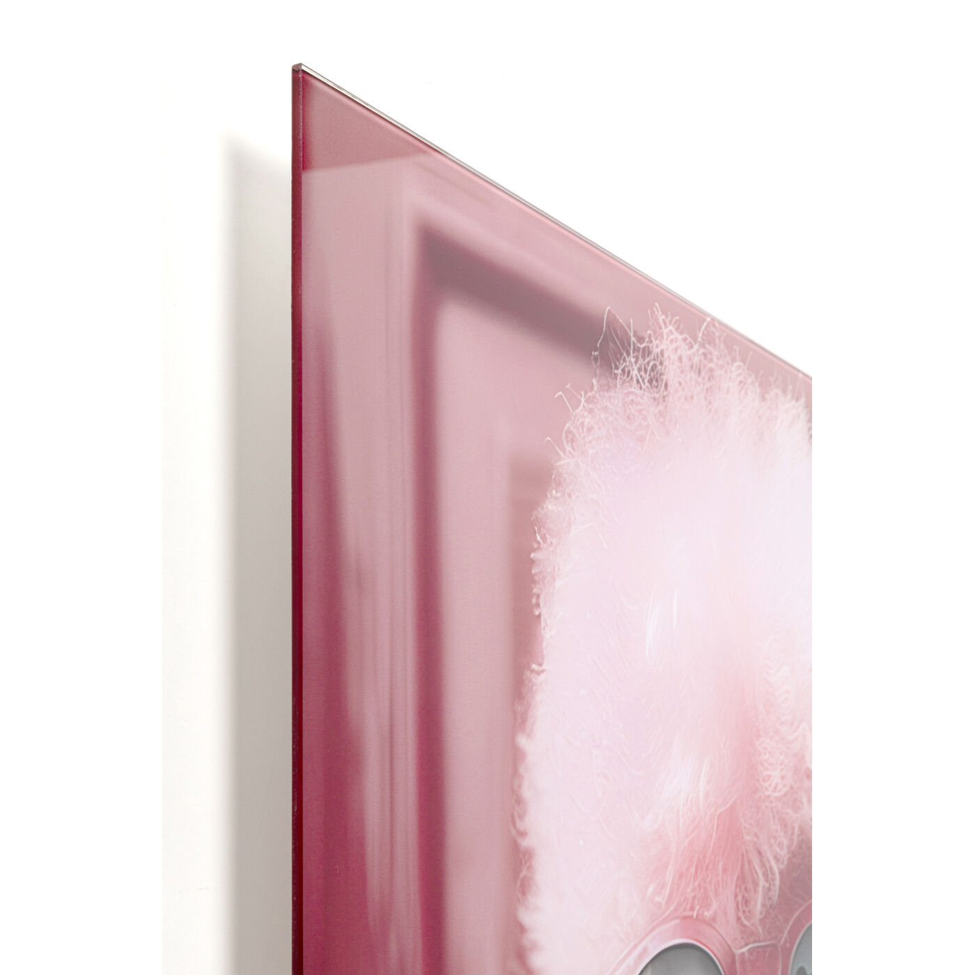 Картина стеклянная Pink Poodle 50x40cm KARE 57833