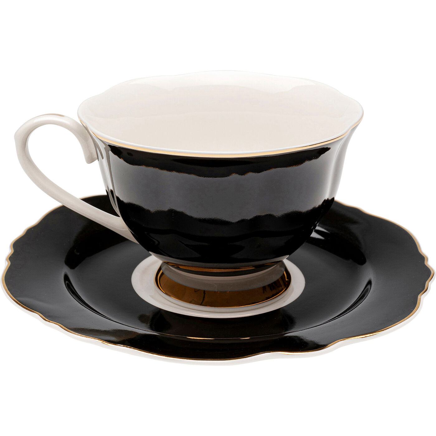 Чашка кофейная Harlequin Black (2/part) KARE 56996