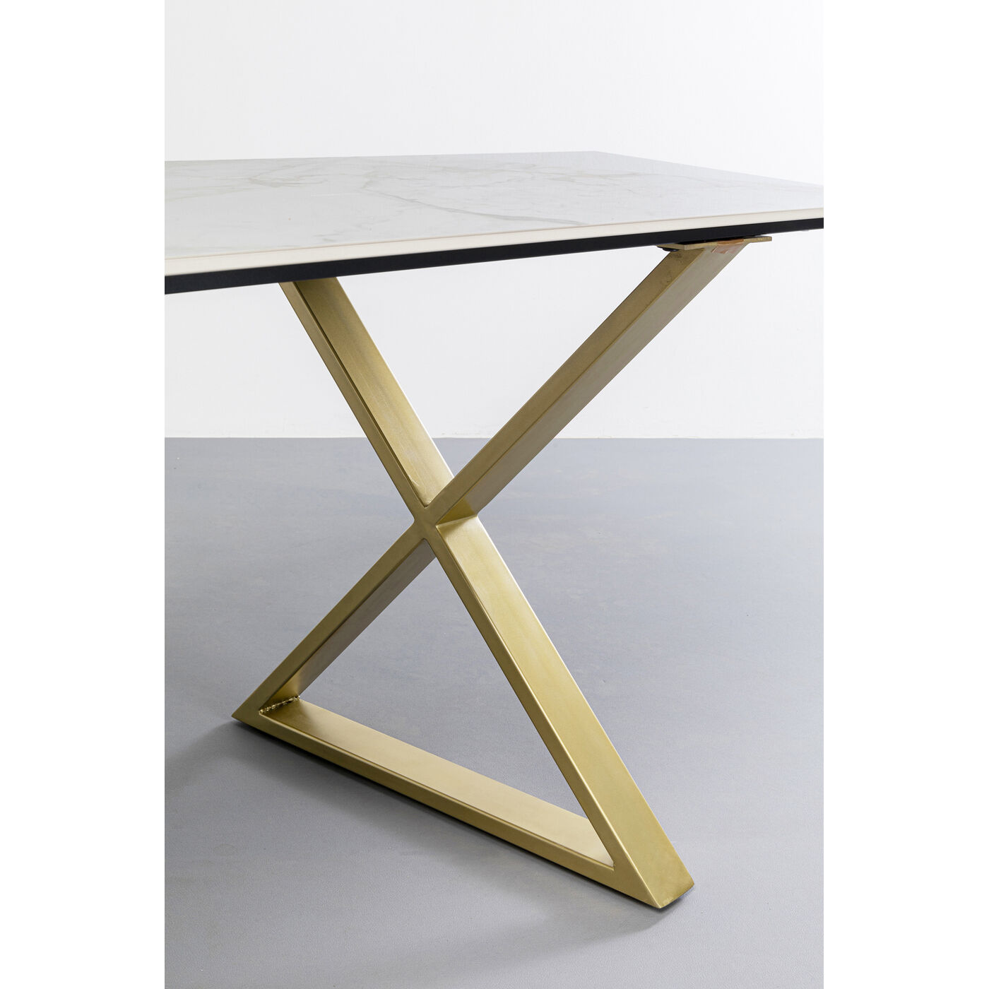Стол обеденный Eternity Cross Brass160x80 см KARE 87416