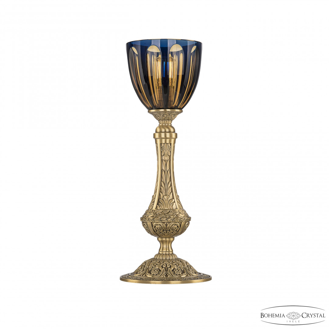 Настольная лампа бронзовая 71100L/15 FP P1 Amber-Blue/H-1H