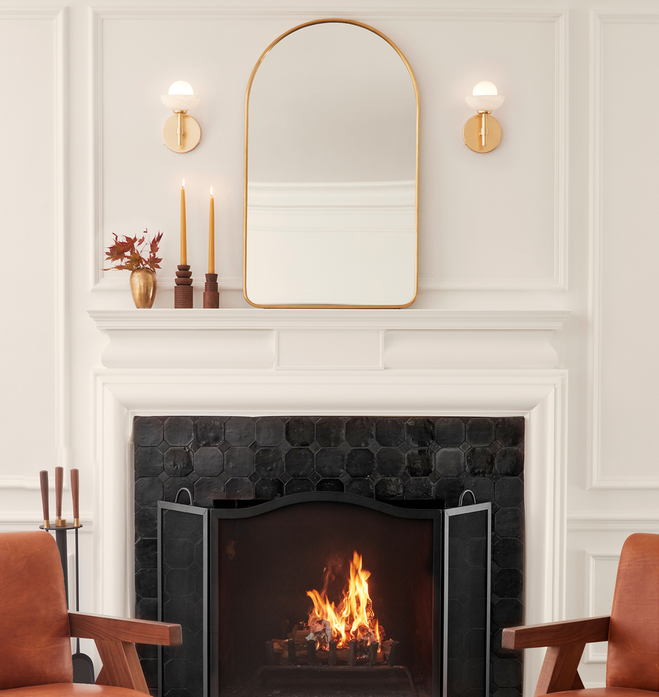 Arch M Gold Зеркало в тонкой раме Smal Art-Zerkalo SM120GL