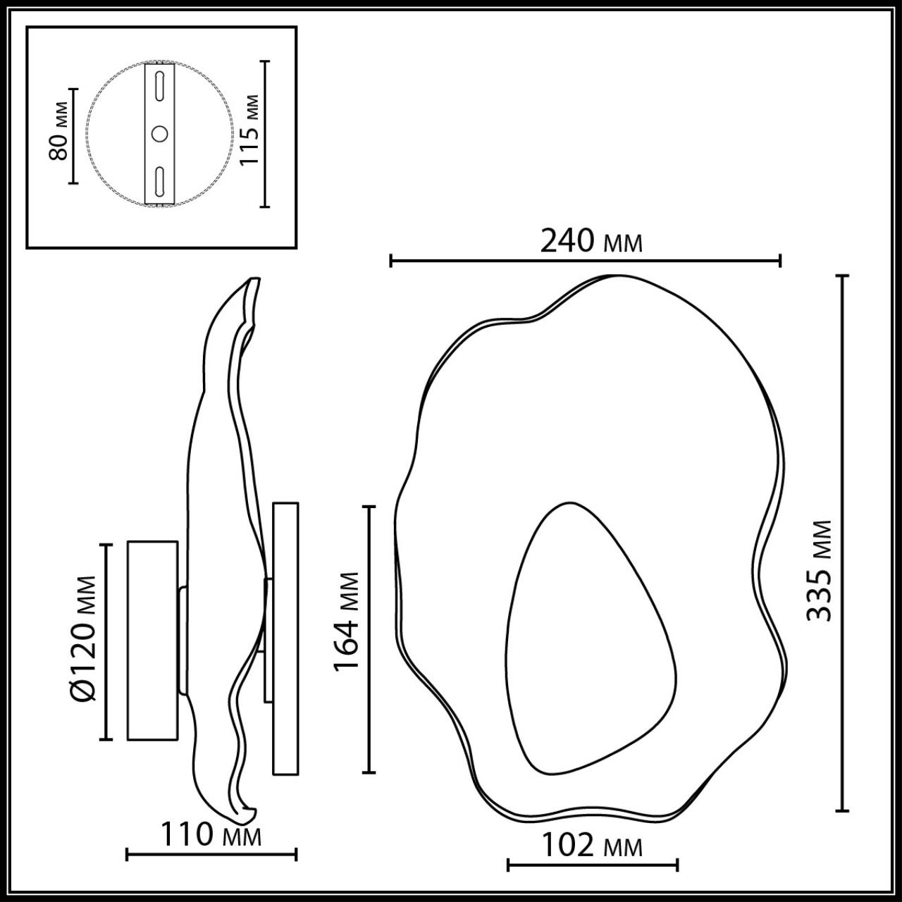 Настенный светильник Odeon Light 5461/12WLA