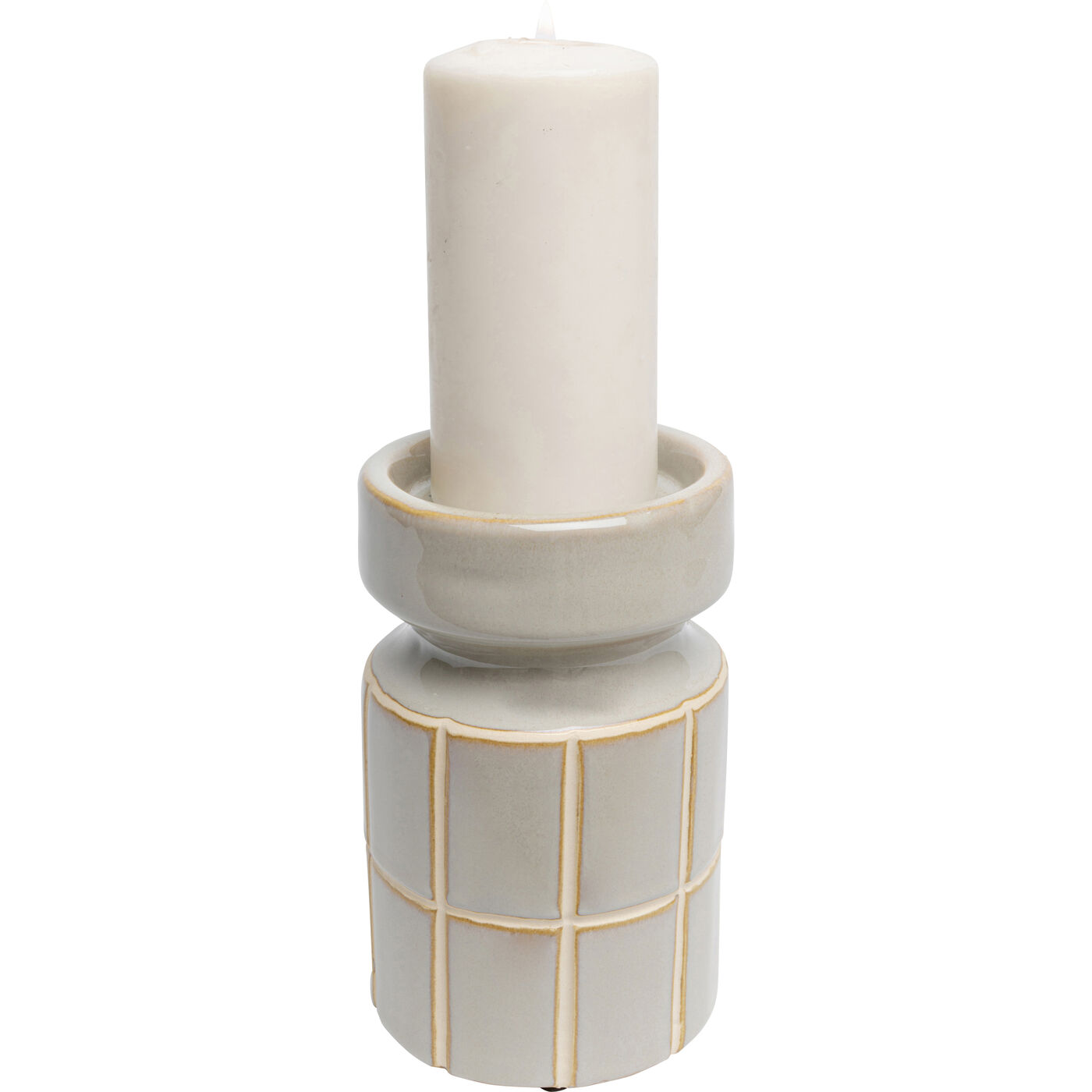 Подсвечник Bliss Tile Light Blue 18cm KARE 57972