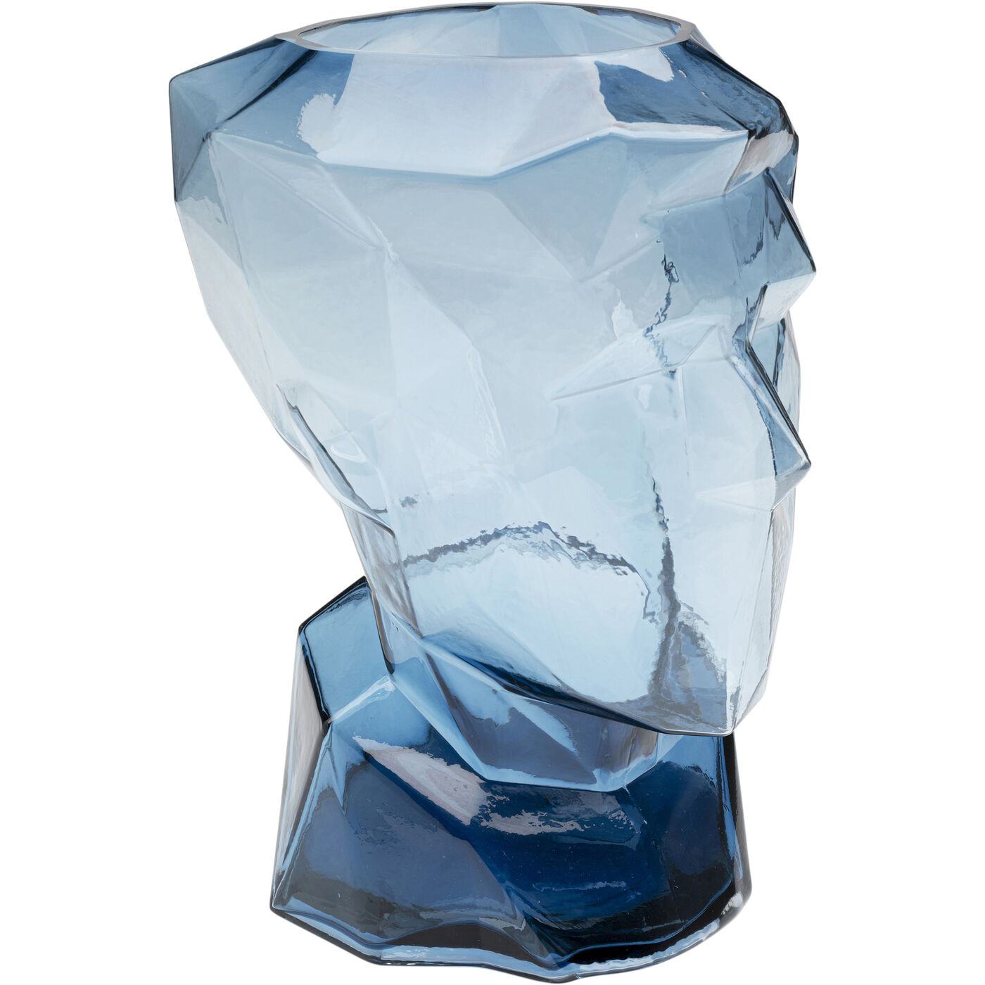 Ваза Prisma Face Blue 30 см KARE 56187