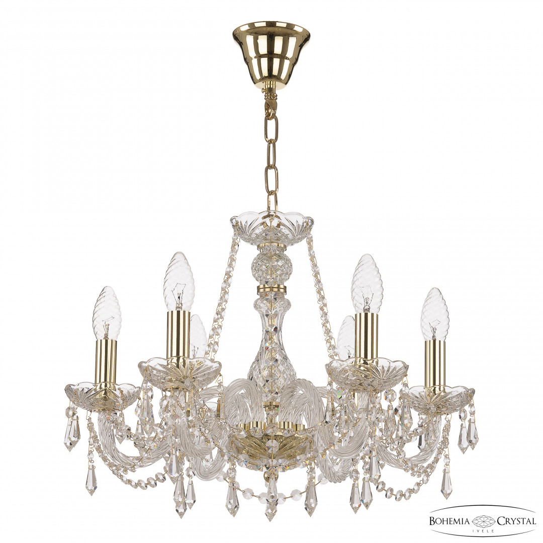 Люстра хрустальная 104/6/165 G Bohemia Ivele Crystal