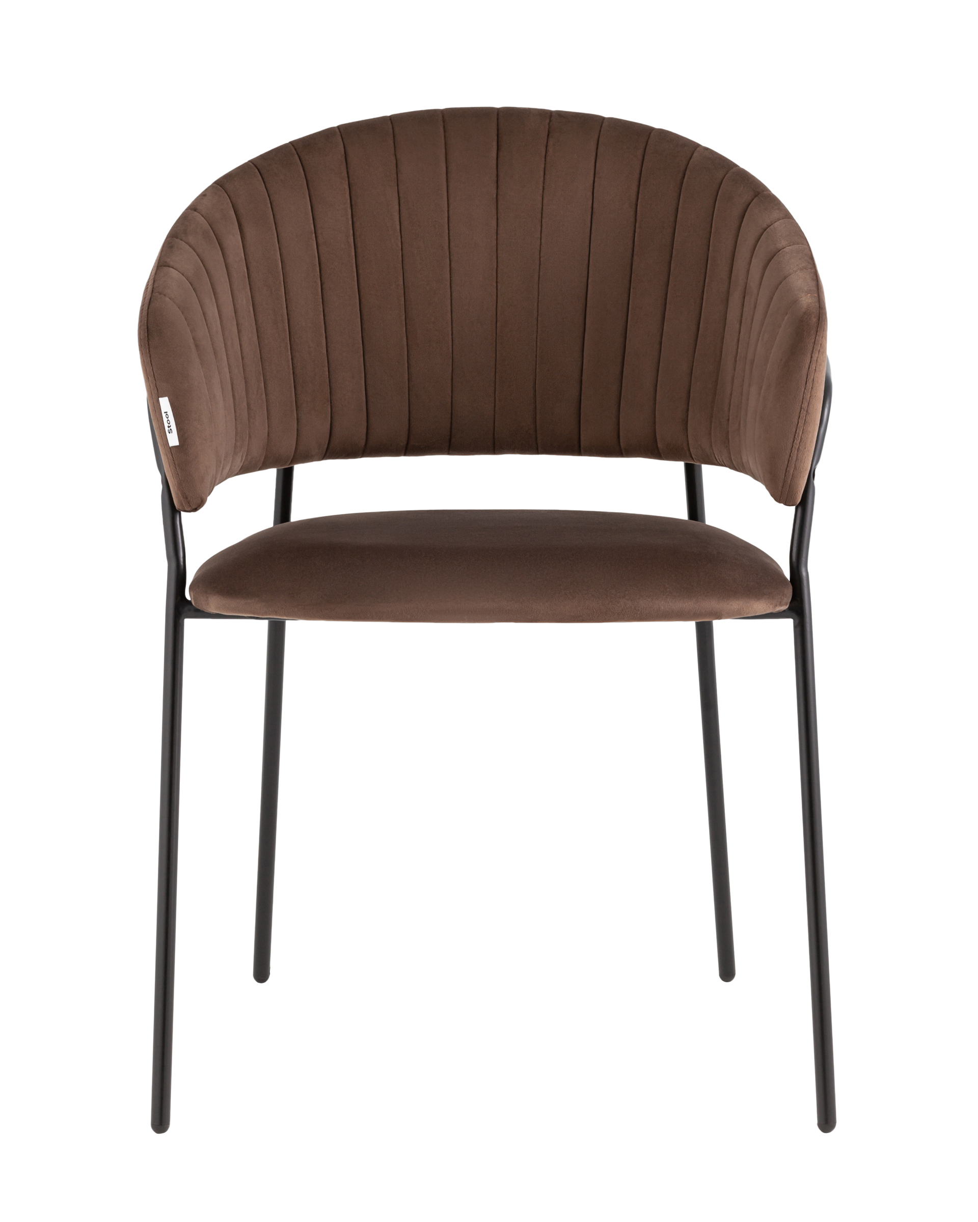 Стул Бруно велюр коричневый Stool Group
