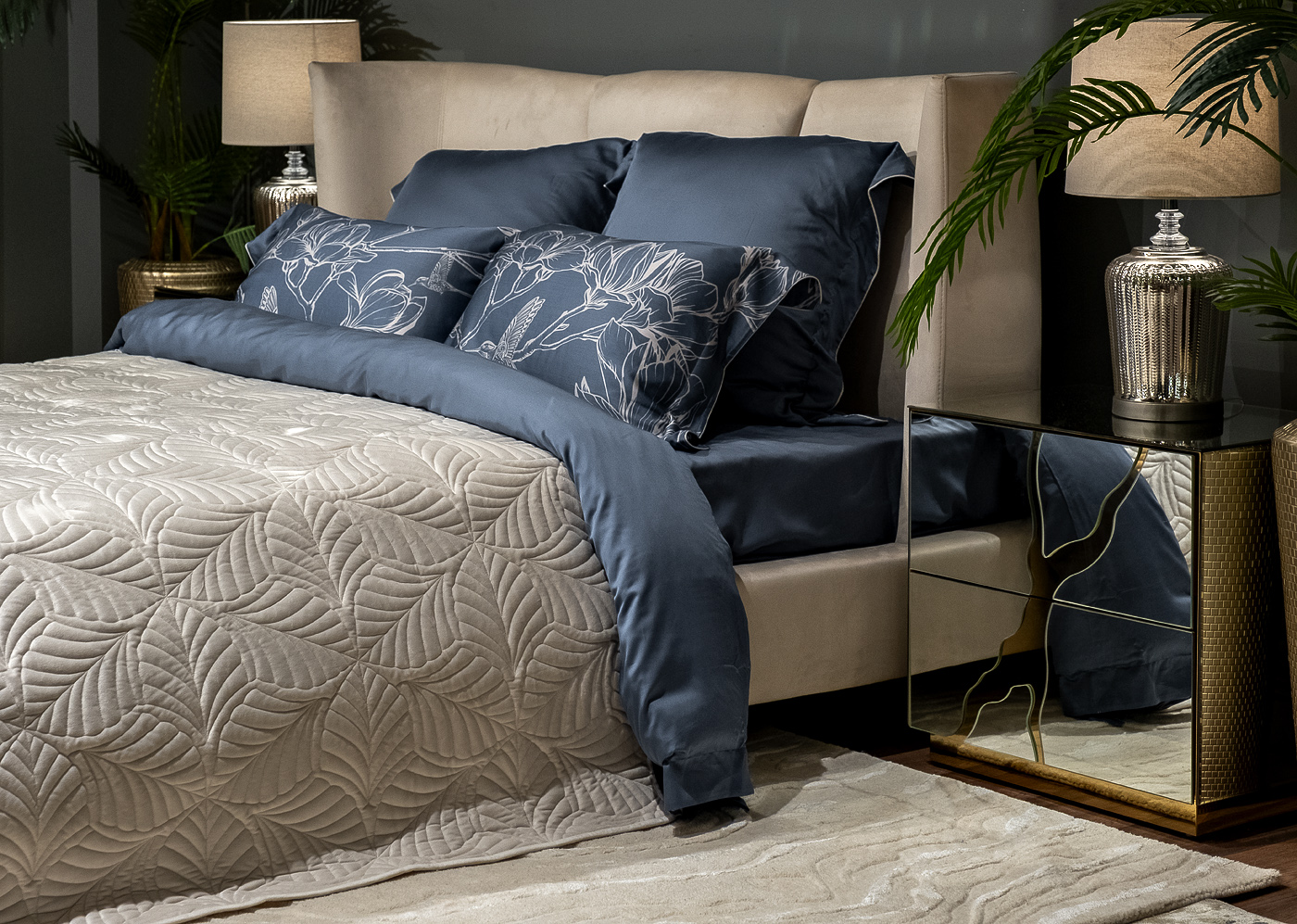 Покрывало Флора кремовое Garda Decor 177HON-60260