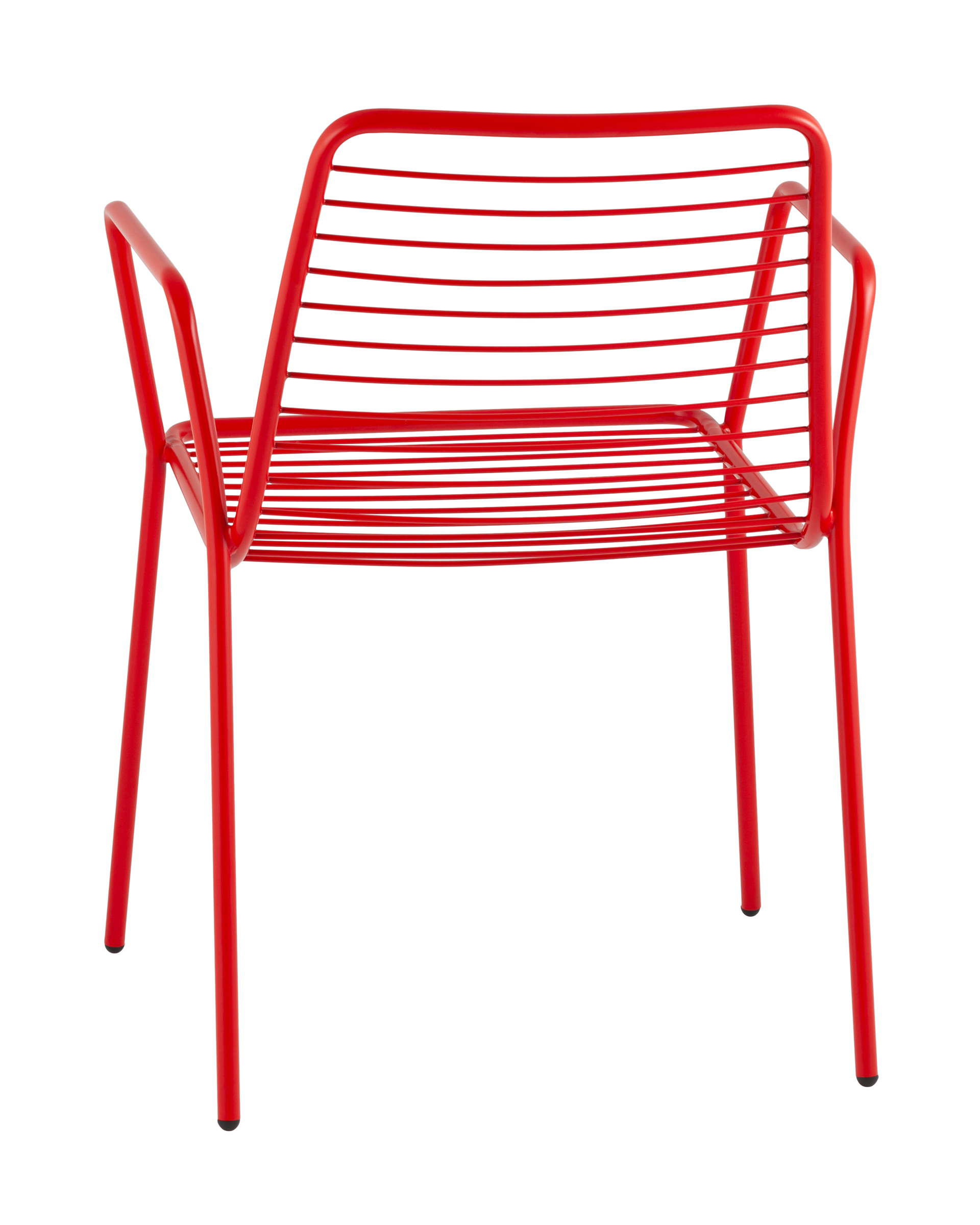 Стул с подлокотниками Дели металл красный Stool Group