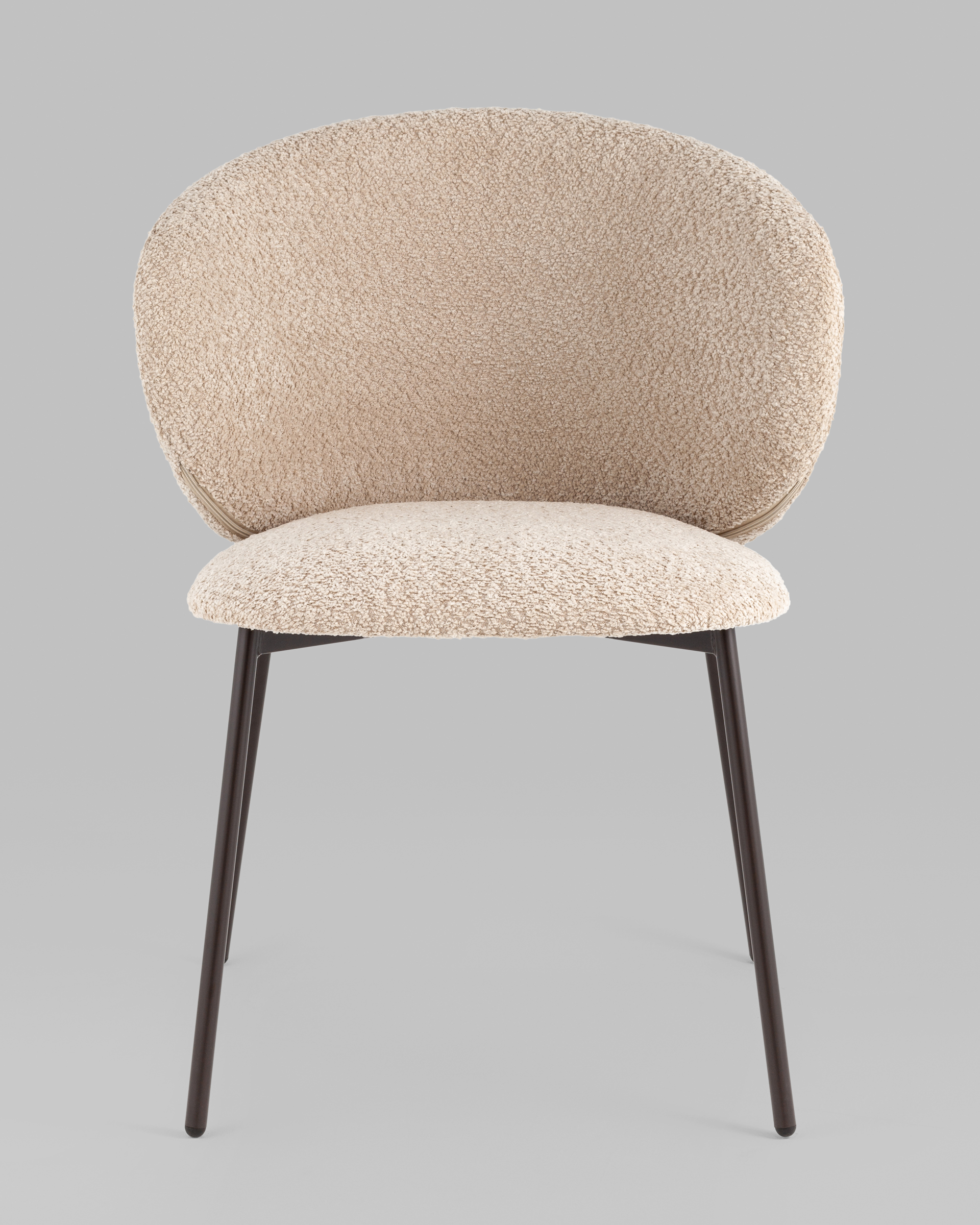 Стул Блейз букле капучино каркас серо-коричневый Stool Group