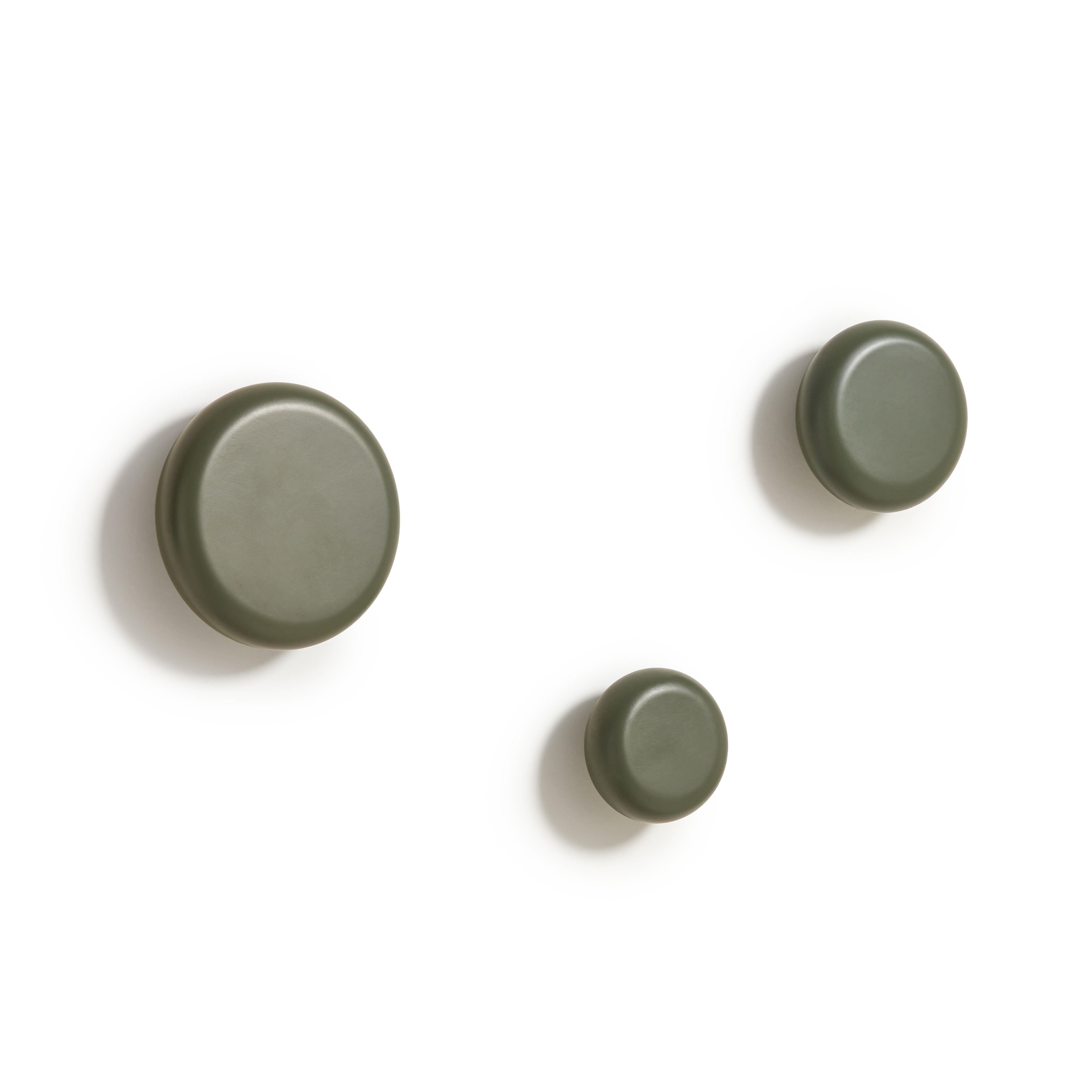 Nadue Набор из 3 настенных крючков из массива бука с зеленой отделкой La Forma (ex Julia Grup)