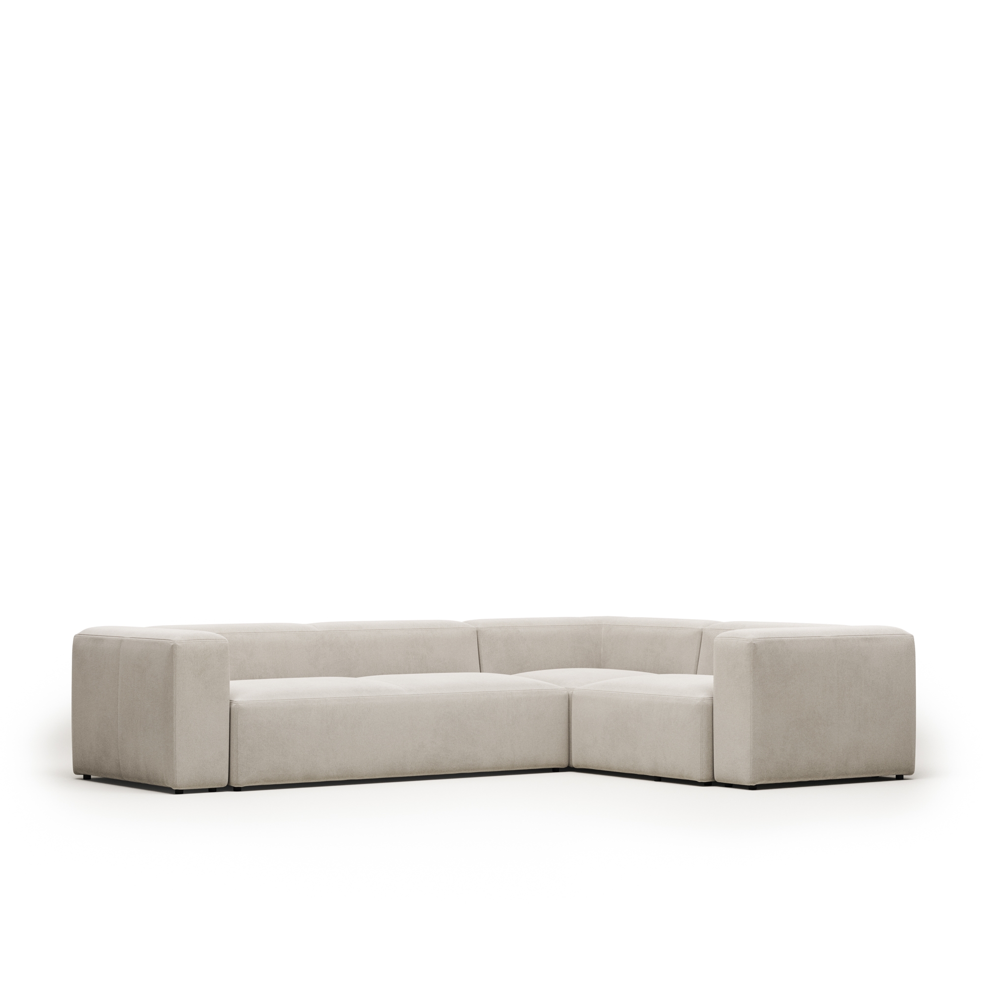 Угловой 4-х местный диван Blok 320 x 230 cm бежевый La Forma (ex Julia Grup)