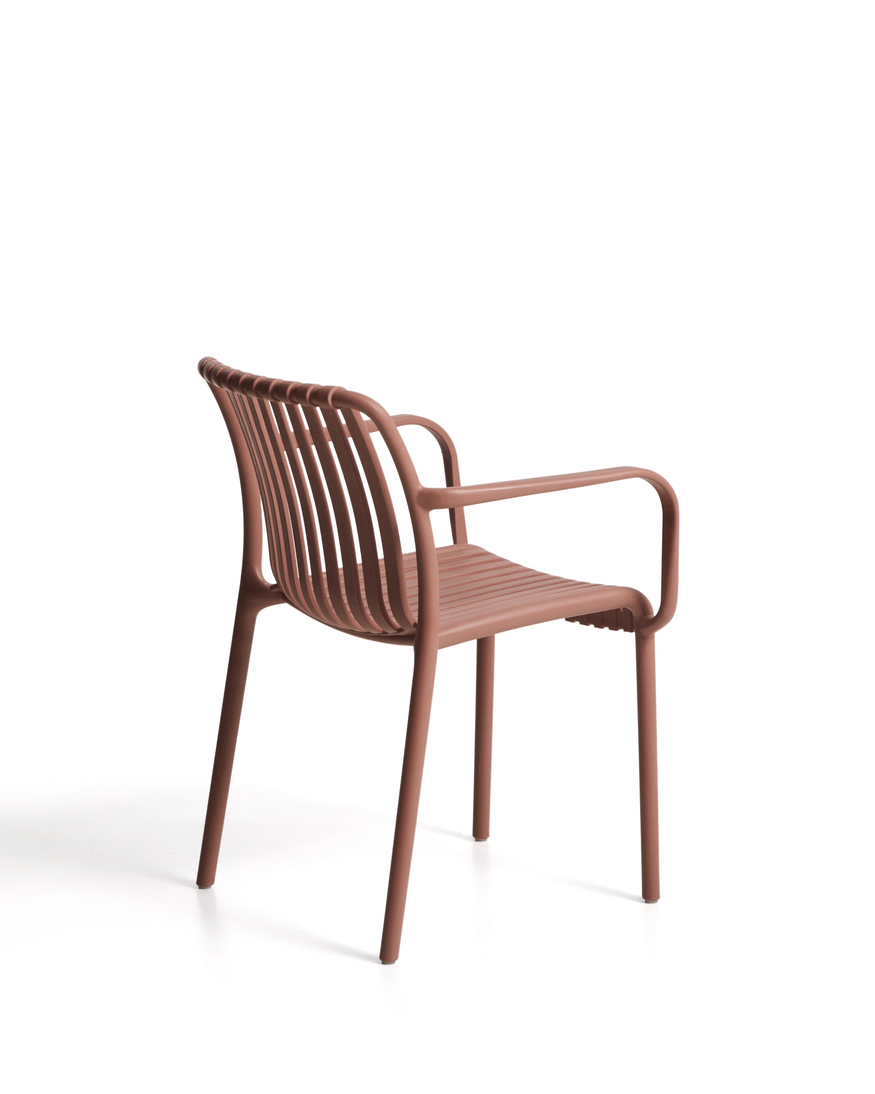 Уличный стул Isabellini из пластика терракотового цвета La Forma 482253
