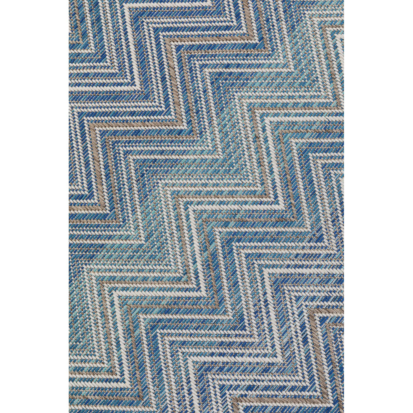Ковер уличный Zigzag Blue 230x330 см KARE 56150